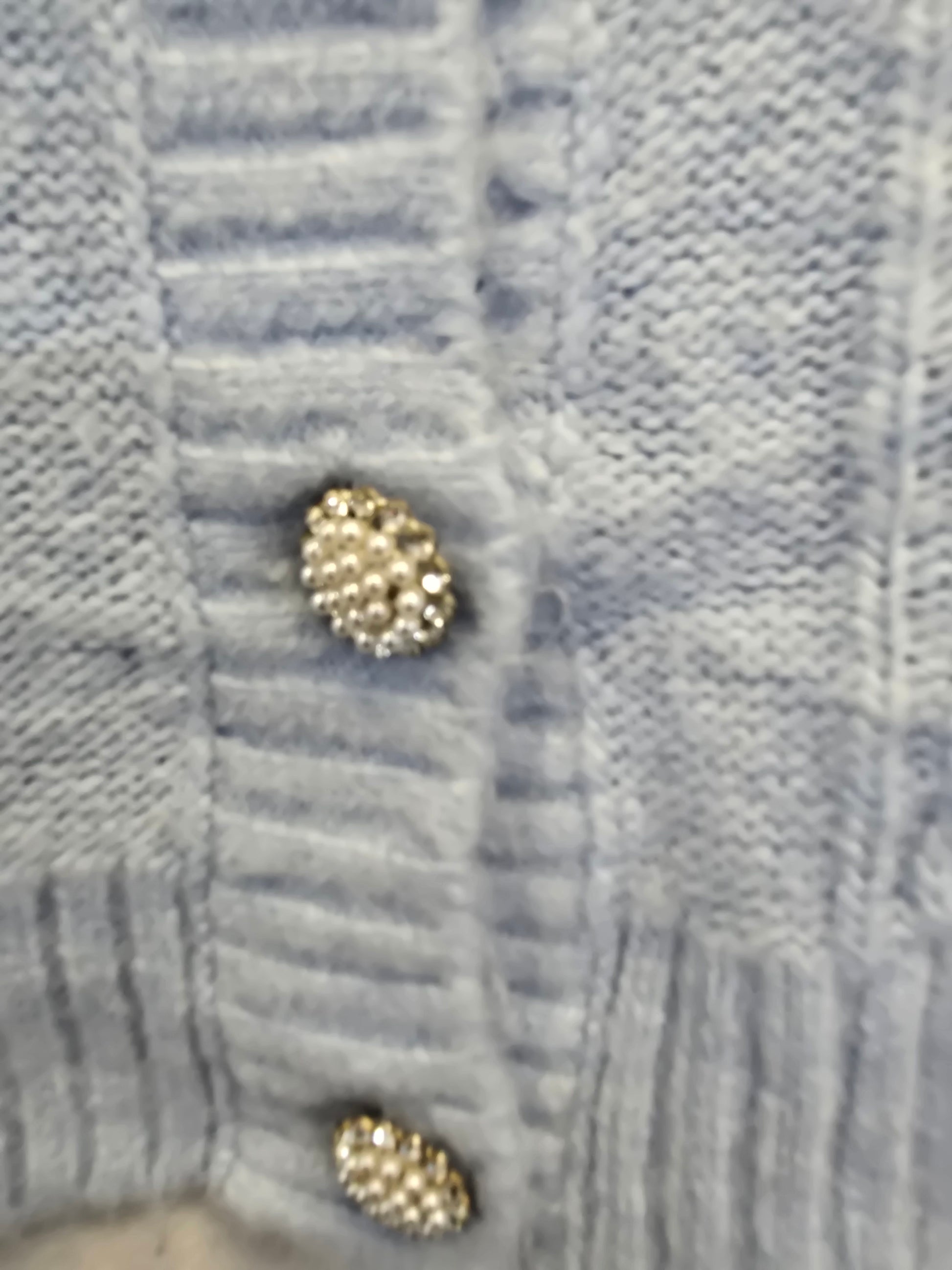 Crop top knitted blue sweater  image 5