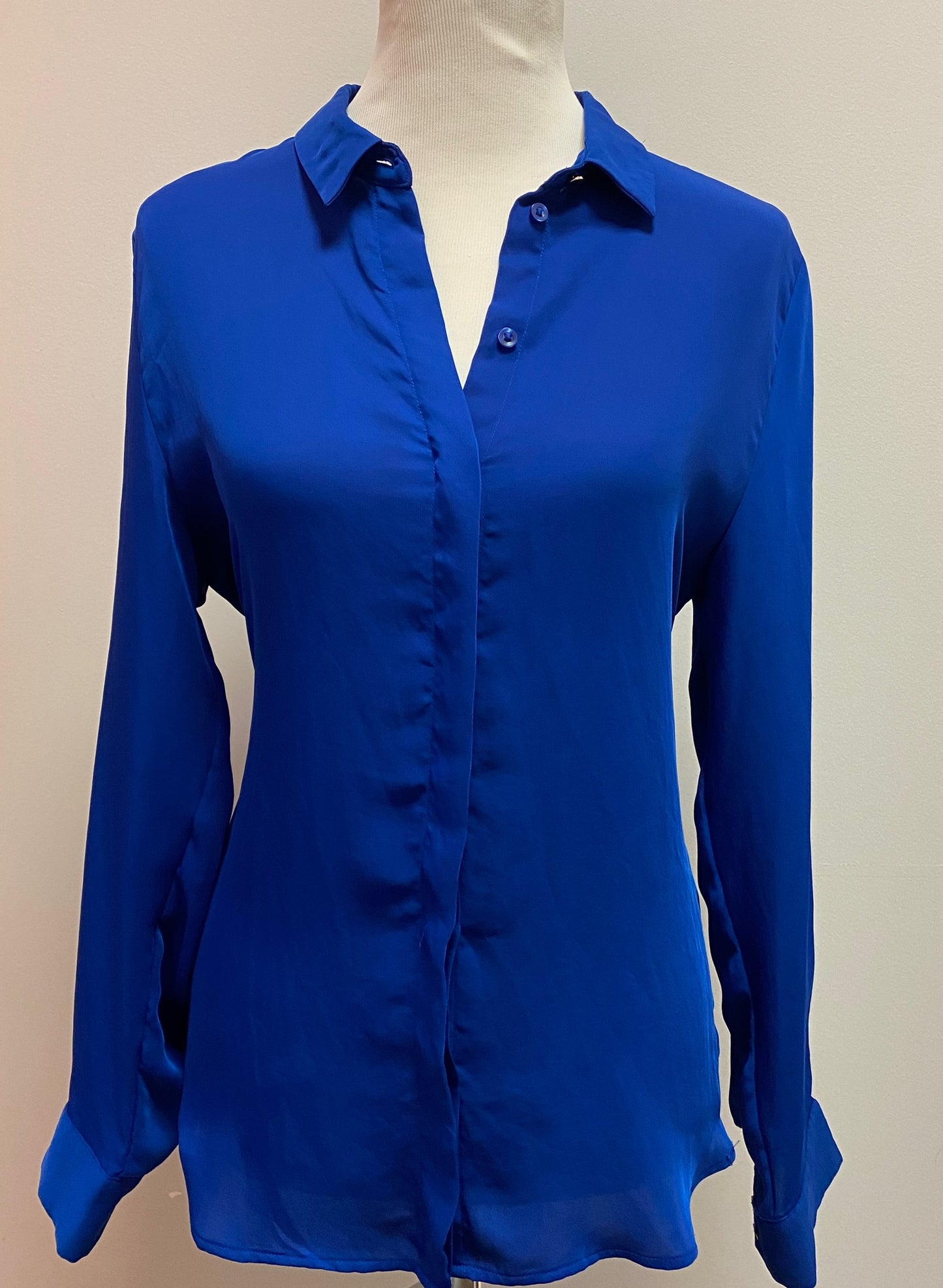 H&M Blue Blouse (Size: 8) image 1