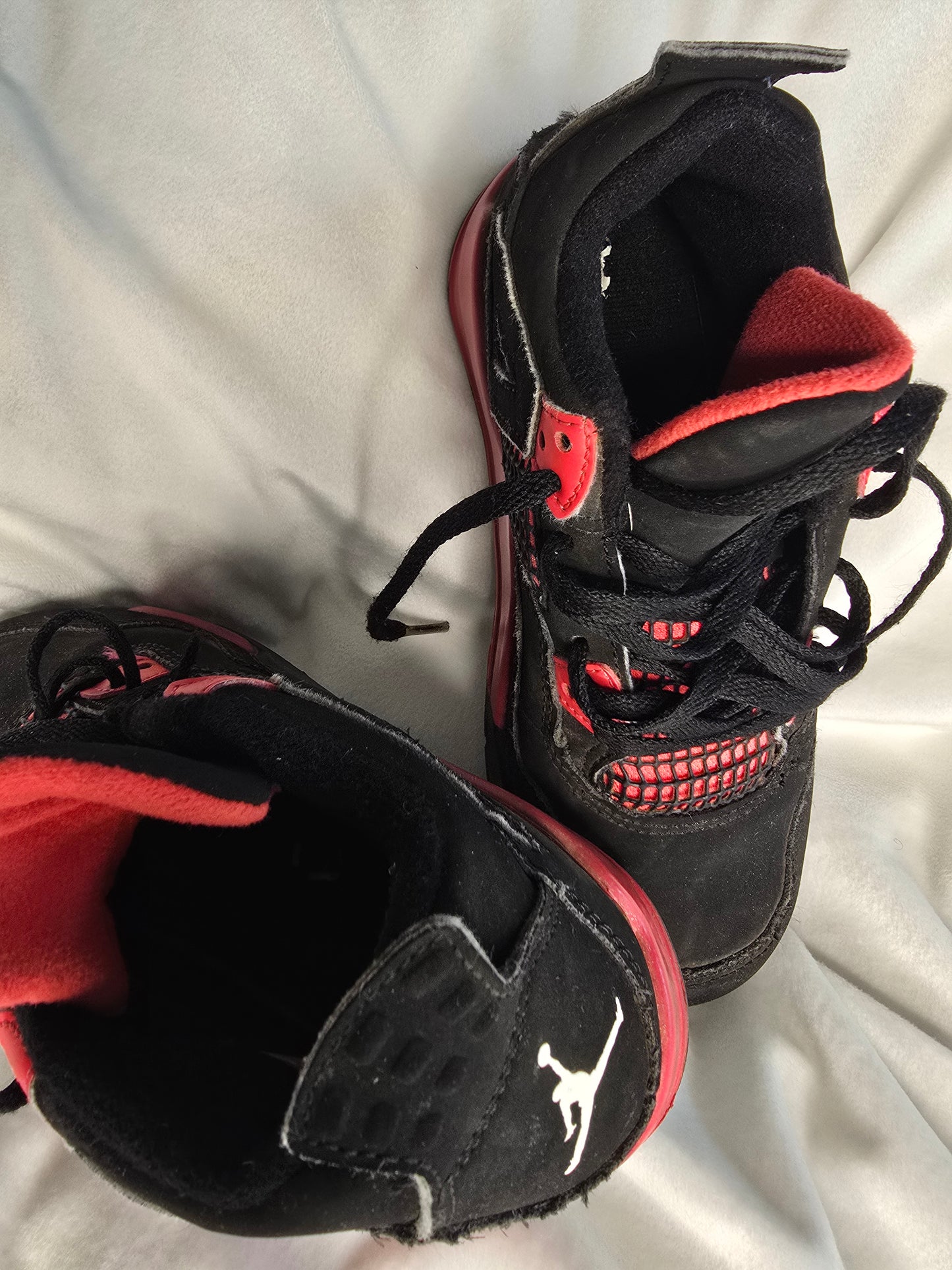 Red and Black Jordan for kids size 1 image 1