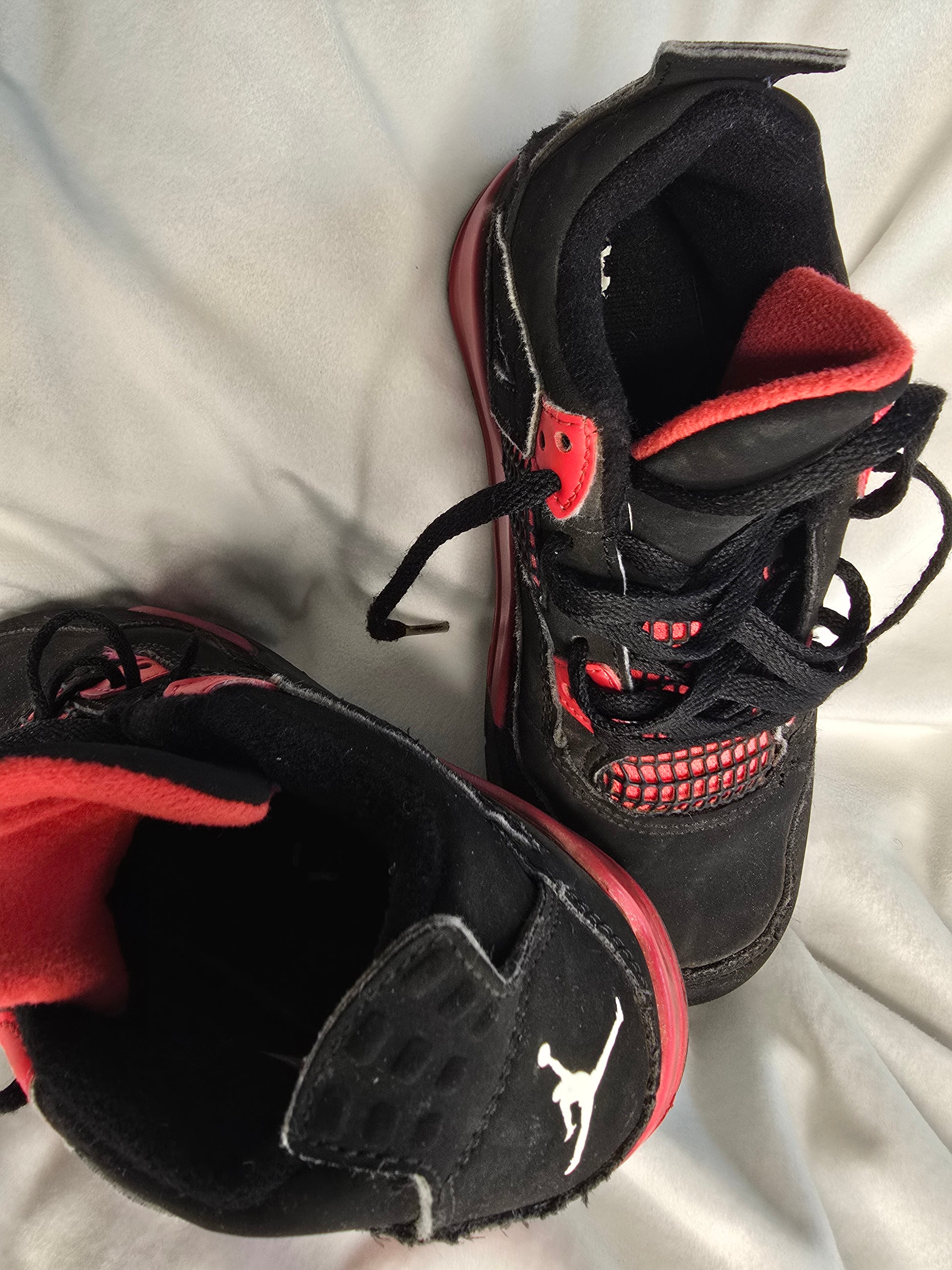 Red and Black Jordan for kids size 1 image 1