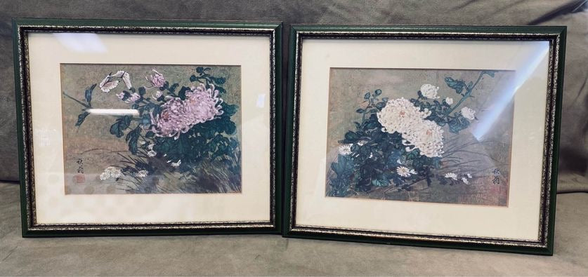 Flower picture set vintage image 0
