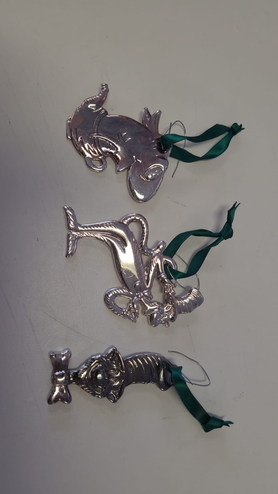 Dr Seuss Christmas tree ornaments set of 3 image 0
