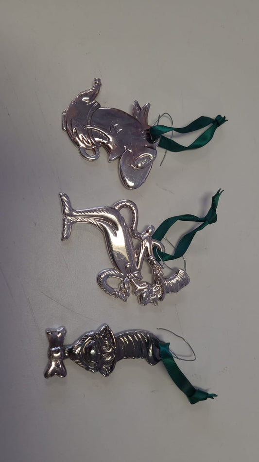 Dr Seuss Christmas tree ornaments set of 3 image 0
