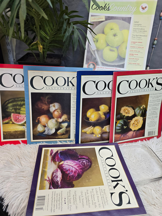 Set of Cooks illustrated recipe books image 0