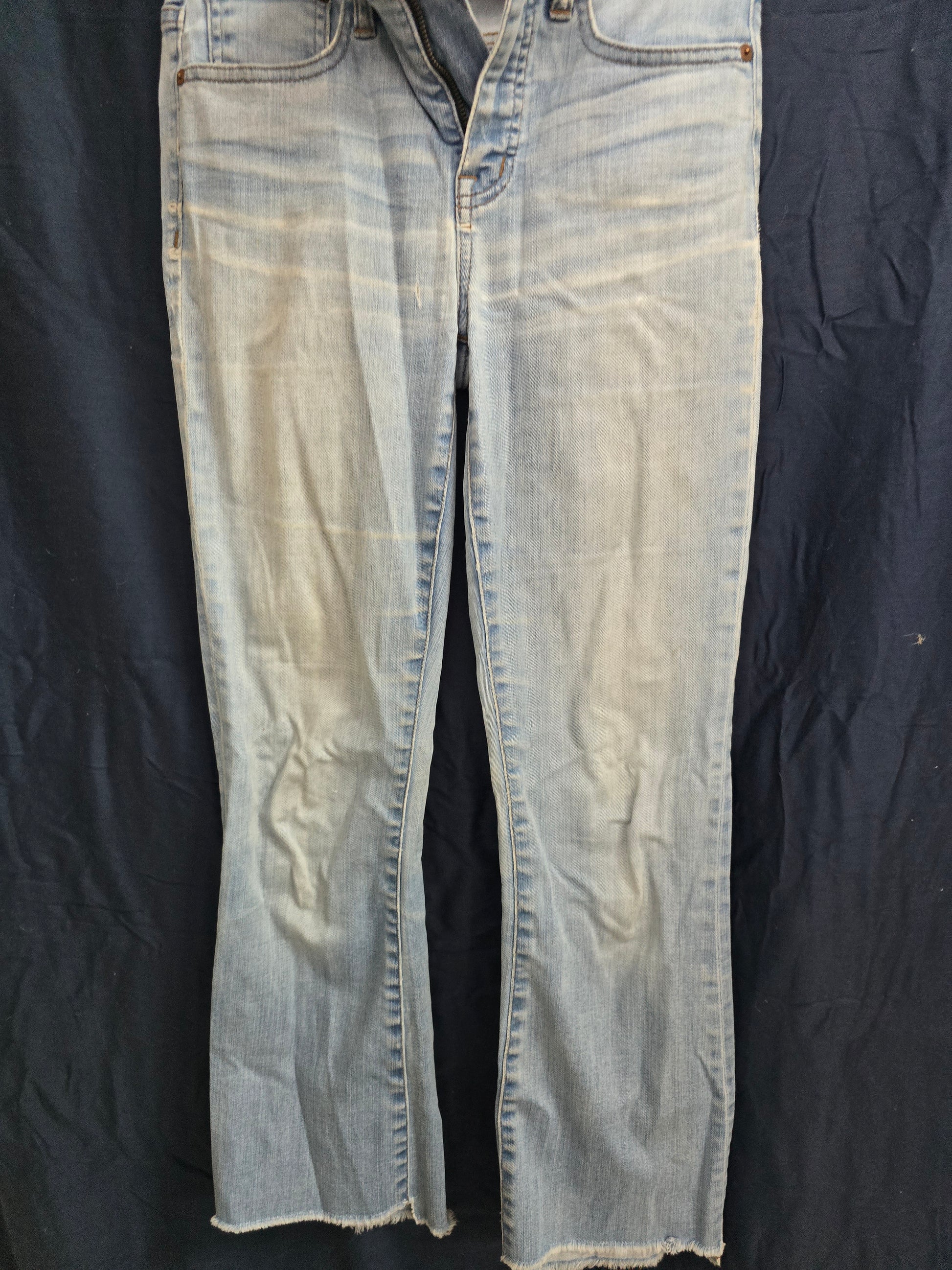 Madewell Cai Demi-Boot Cut Jeans Pants Raw Hem Size 25 Women image 0