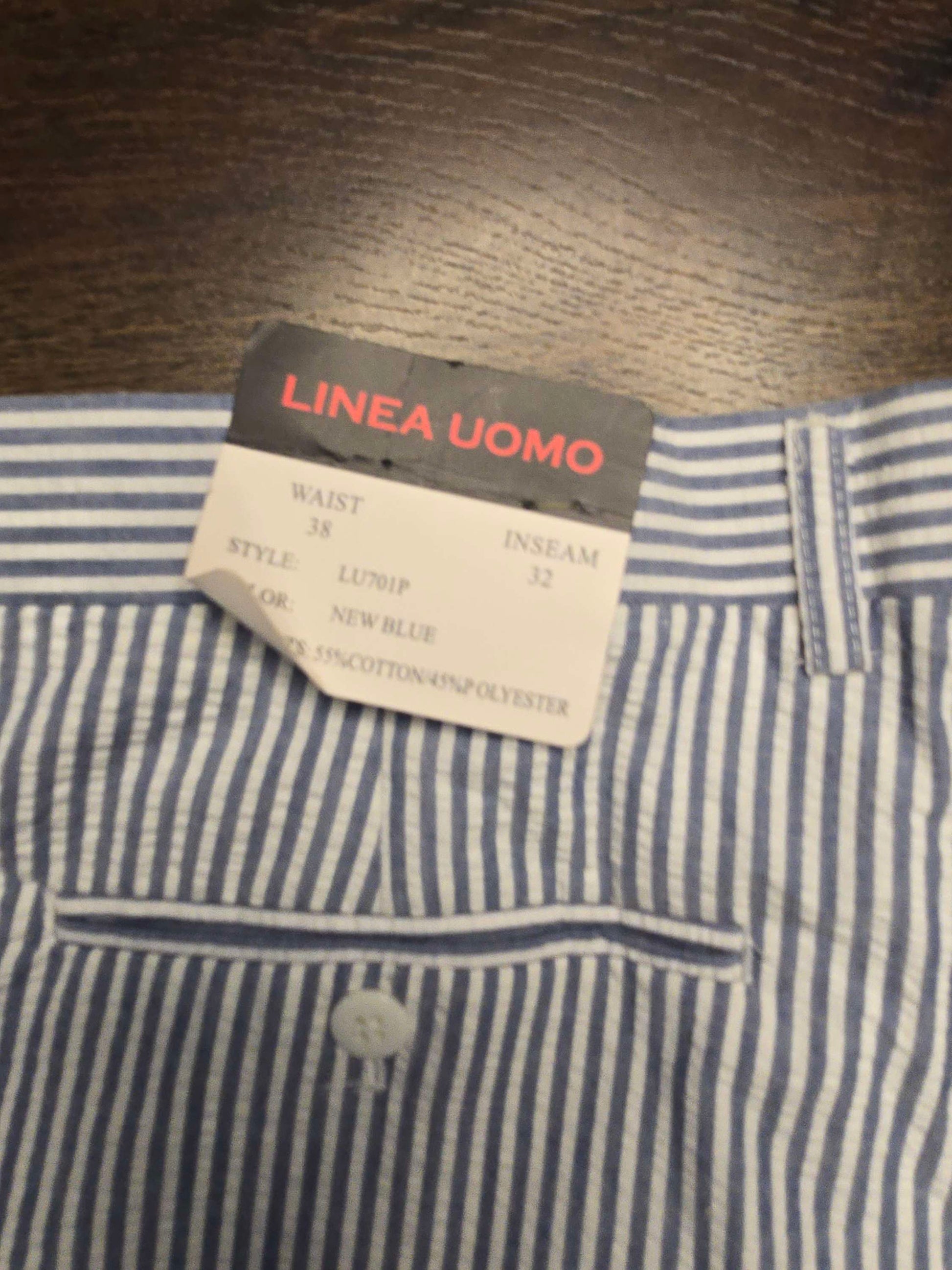 Men dress stripe pants 38x32 image 4
