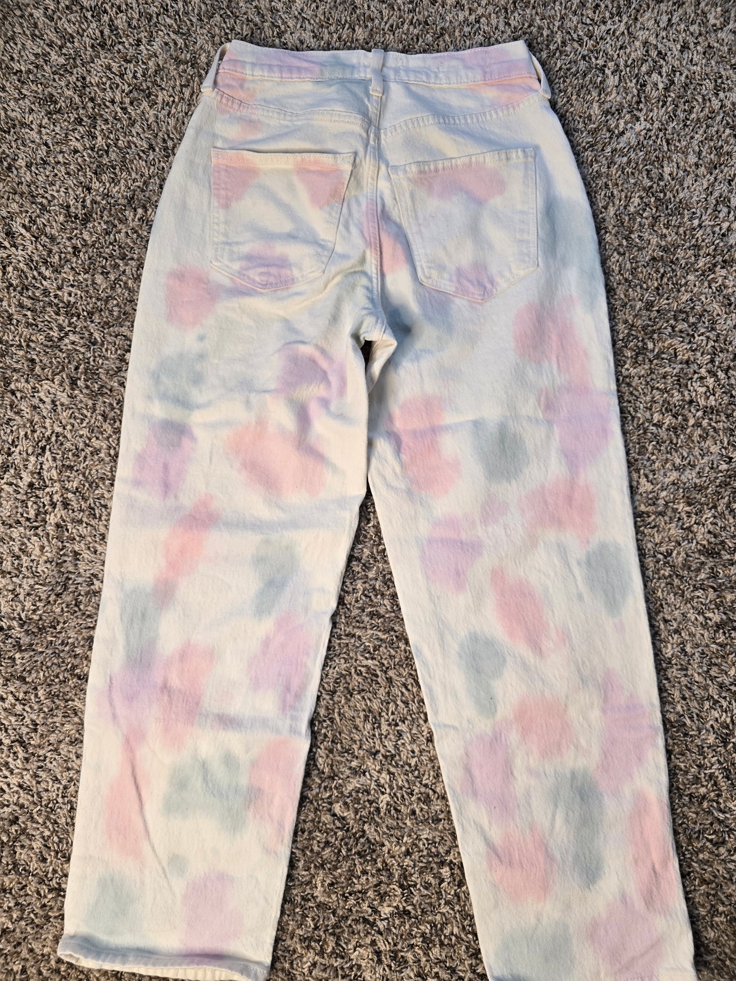 Universal Thread Pastel Tie-Dye Vintage Straight Jeans – Size 0/25R image 4