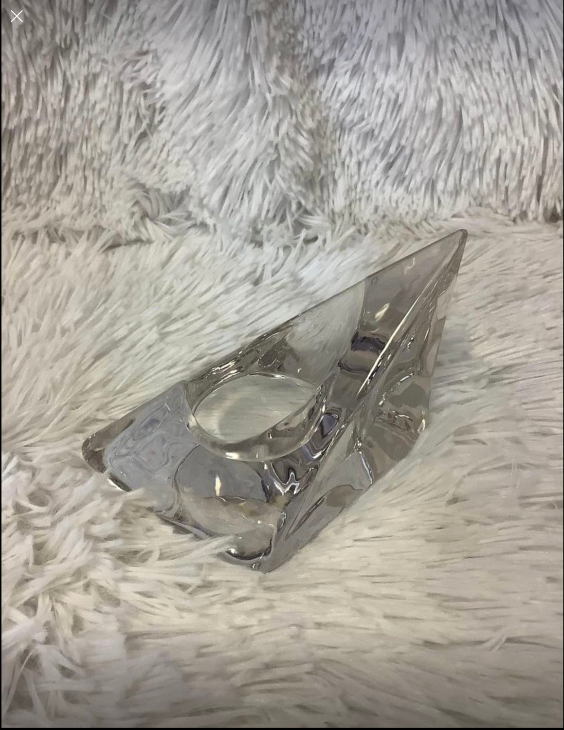 Glass candle holder image 4