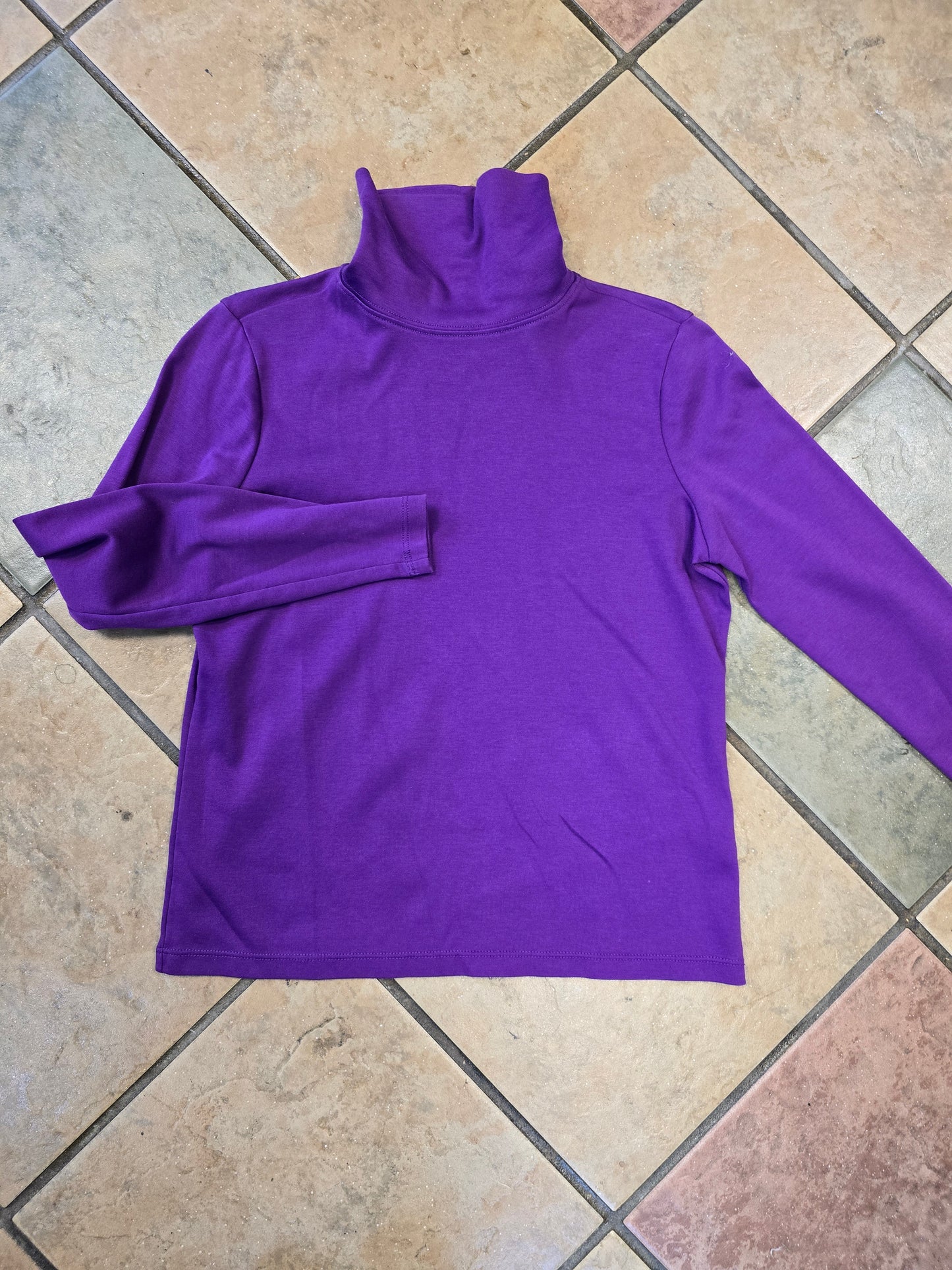LL Bean long sleeve turtle neck blouse XS image 3