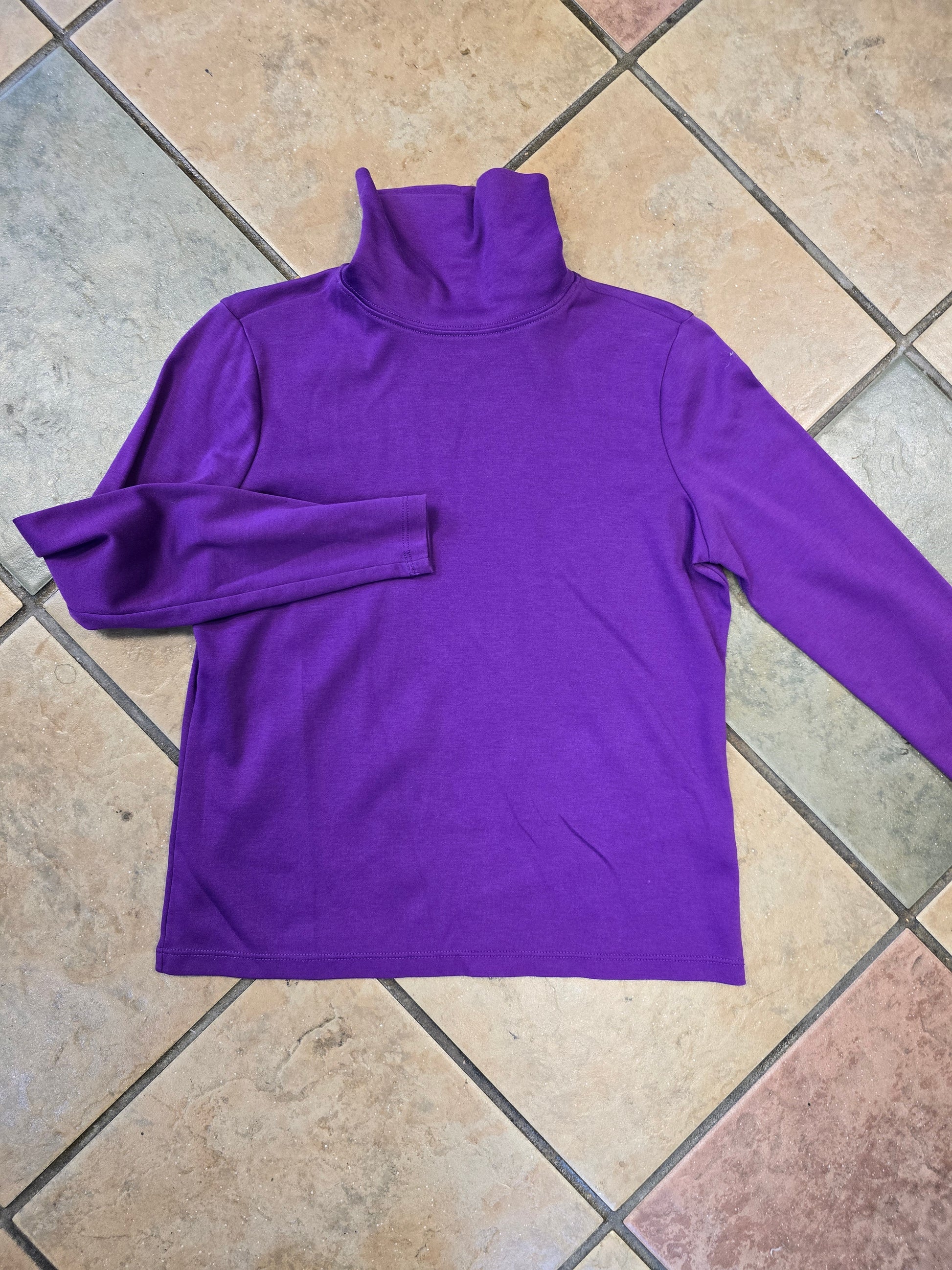 LL Bean long sleeve turtle neck blouse XS image 3