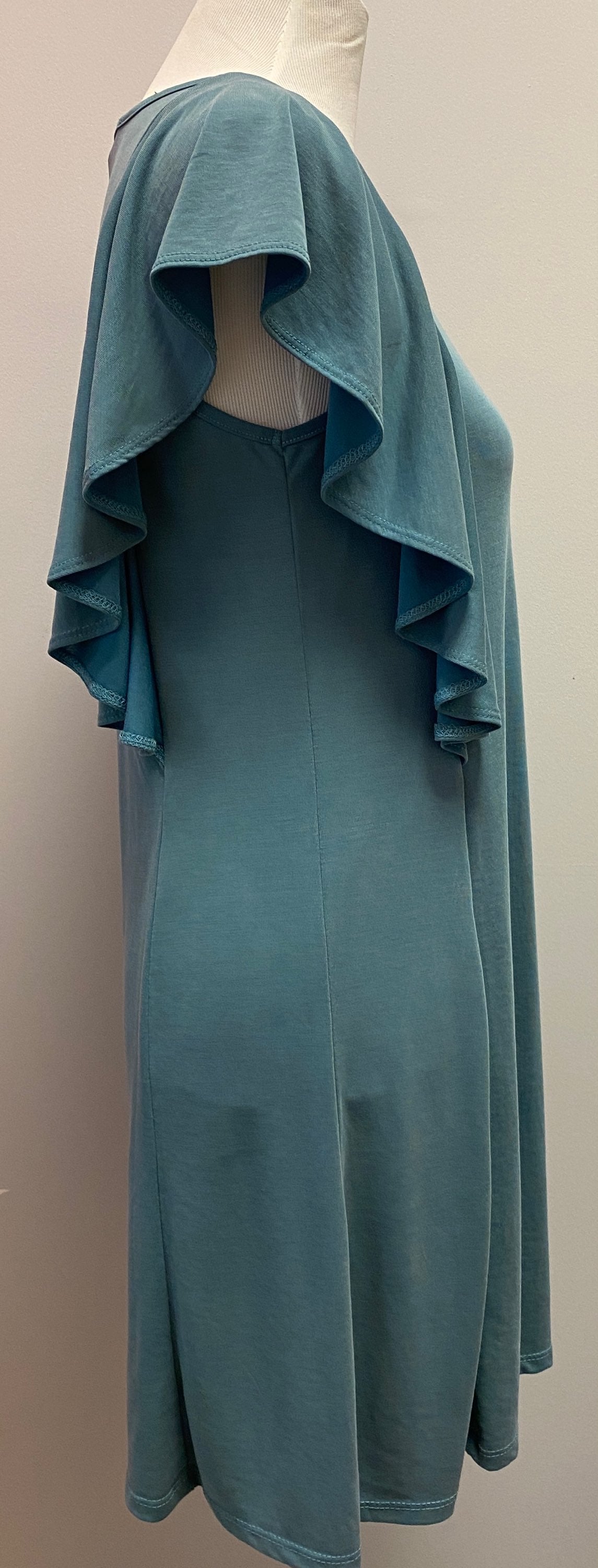 Pink Rose Turquoise Dress (M) image 3