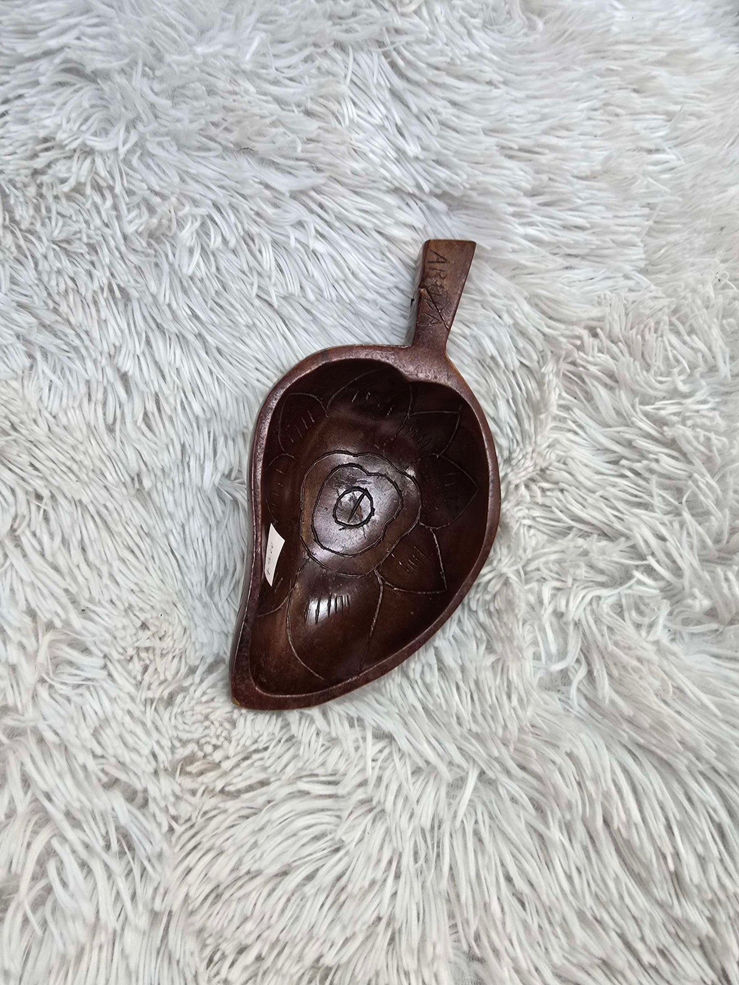 Hand carved wooden dish image 3
