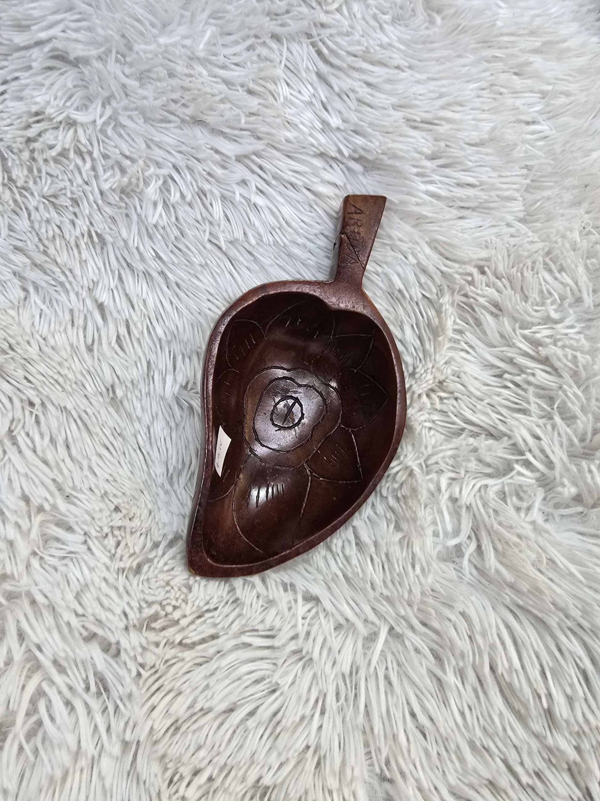 Hand carved wooden dish image 3