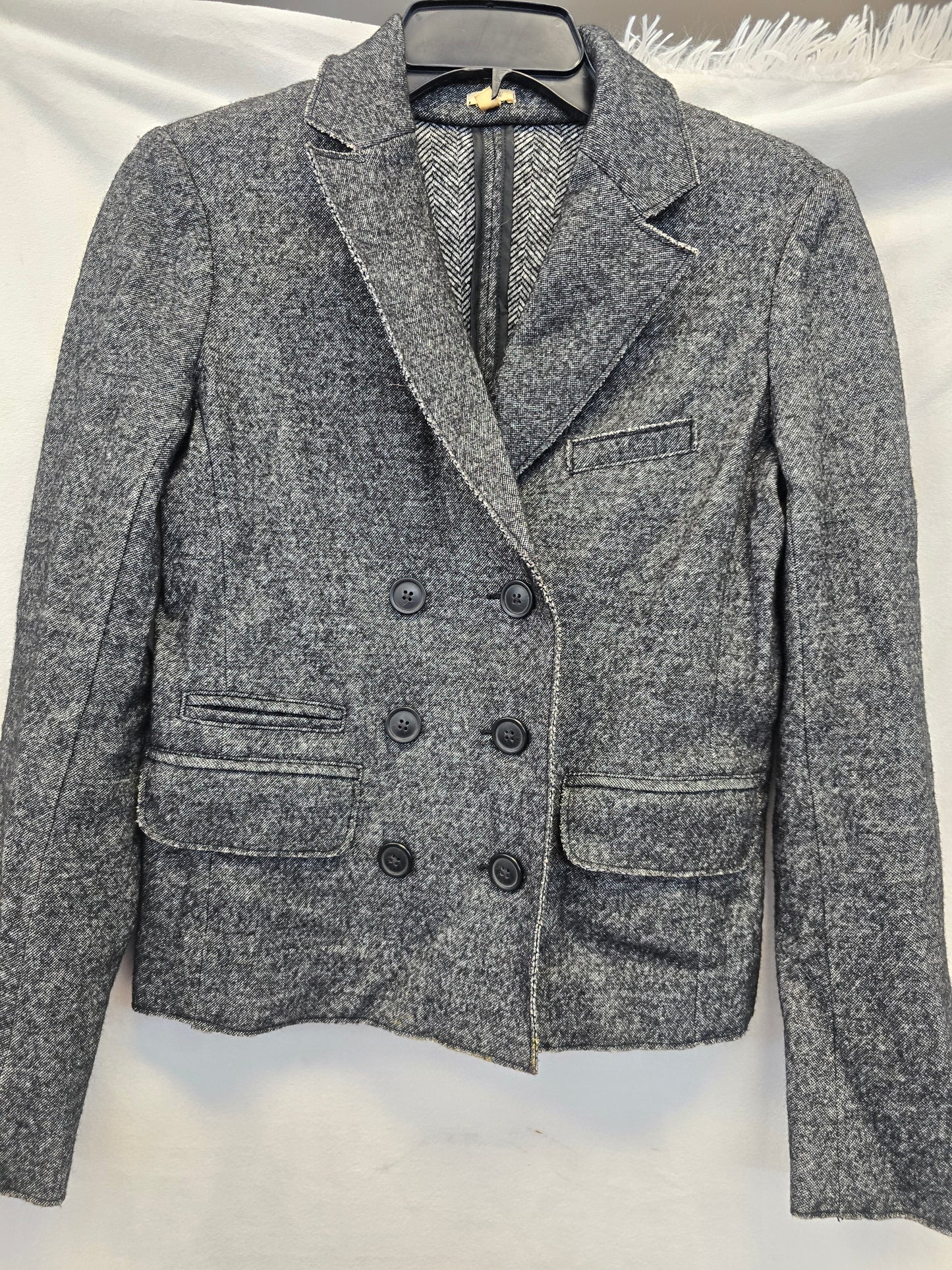 J crew gray blazer size 0 image 5