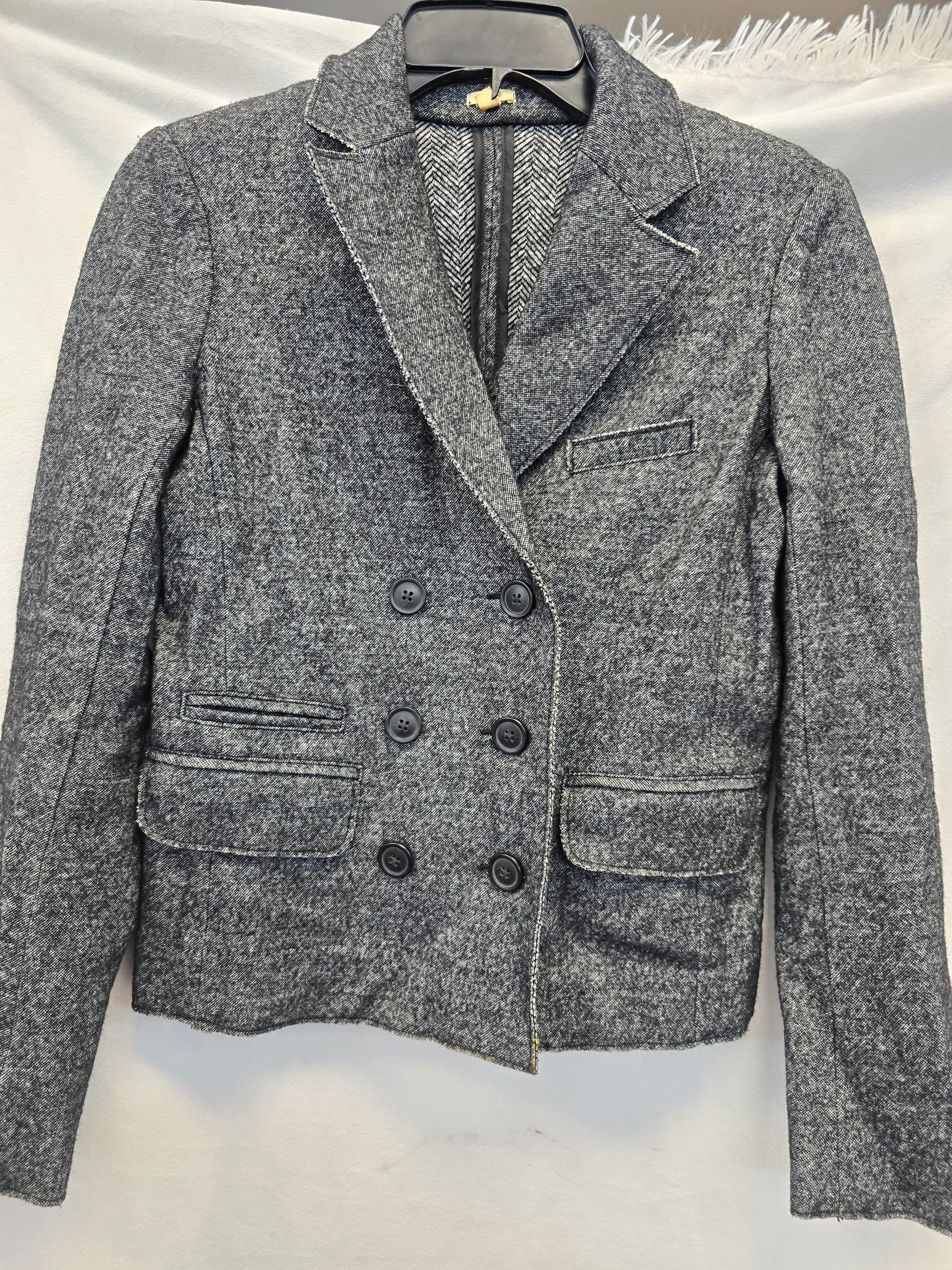 J crew gray blazer size 0 image 5