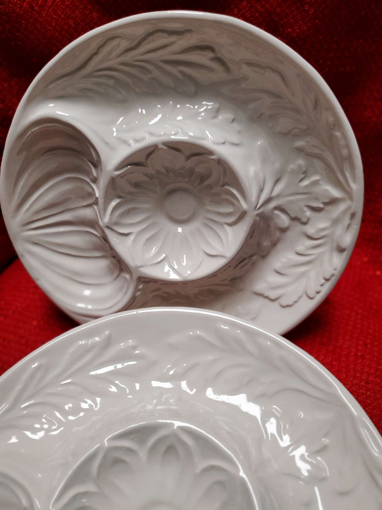 Vintage Whittier California Pottery Divided Artichoke Appetizer 1975 Plate. image 3