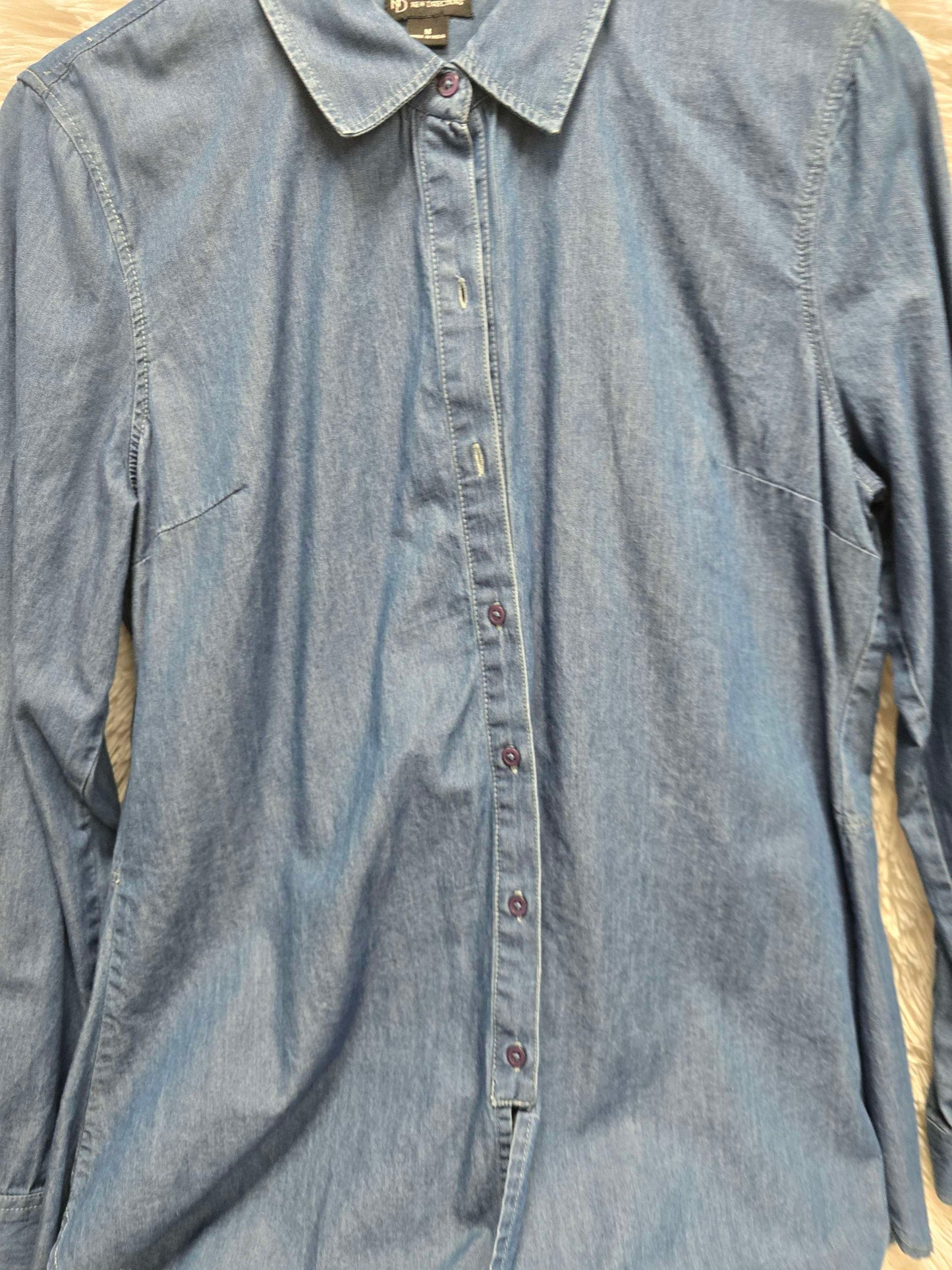 New direction denim long sleeve shirt M image 0