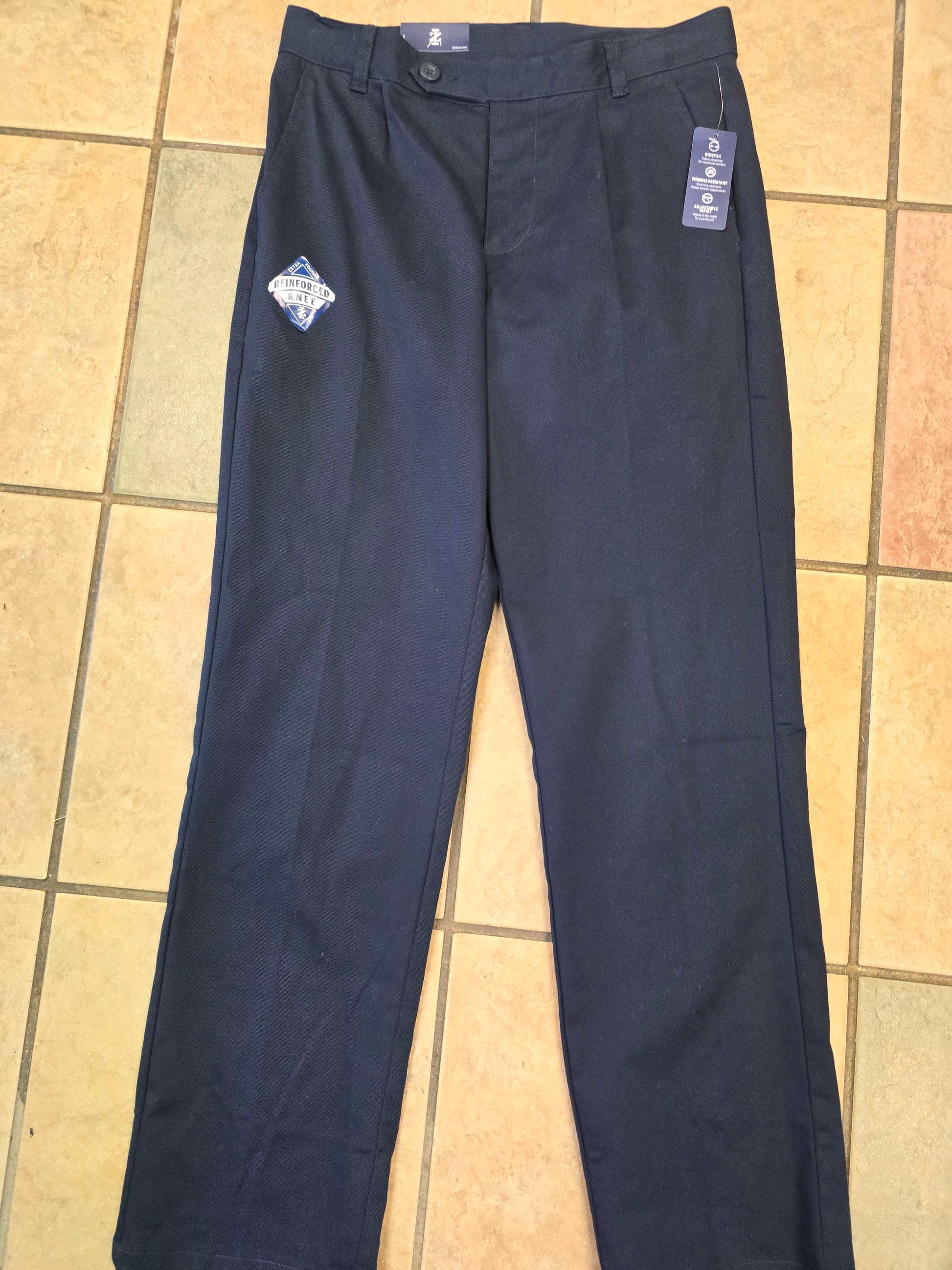 Izod pleated blue stretch pant Size 18 NEW WITH TAG image 0