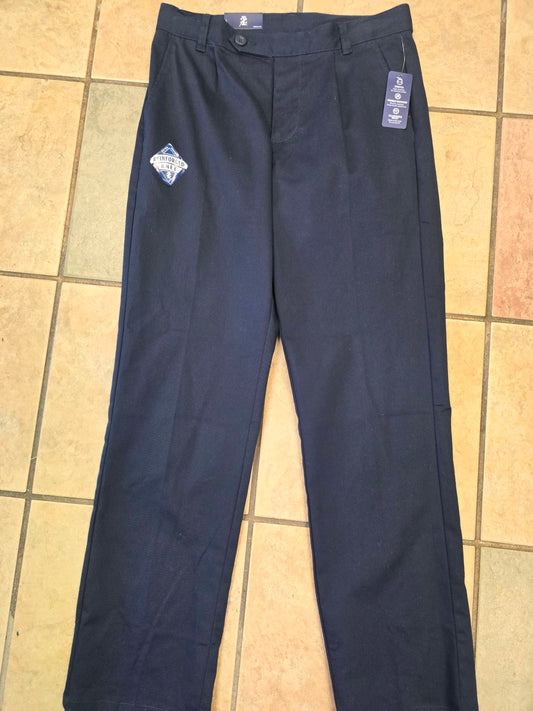 Izod pleated blue stretch pant Size 18 NEW WITH TAG image 0