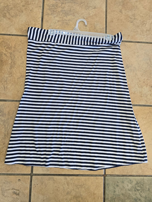 Dress barn blue and white skirt size XL image 0