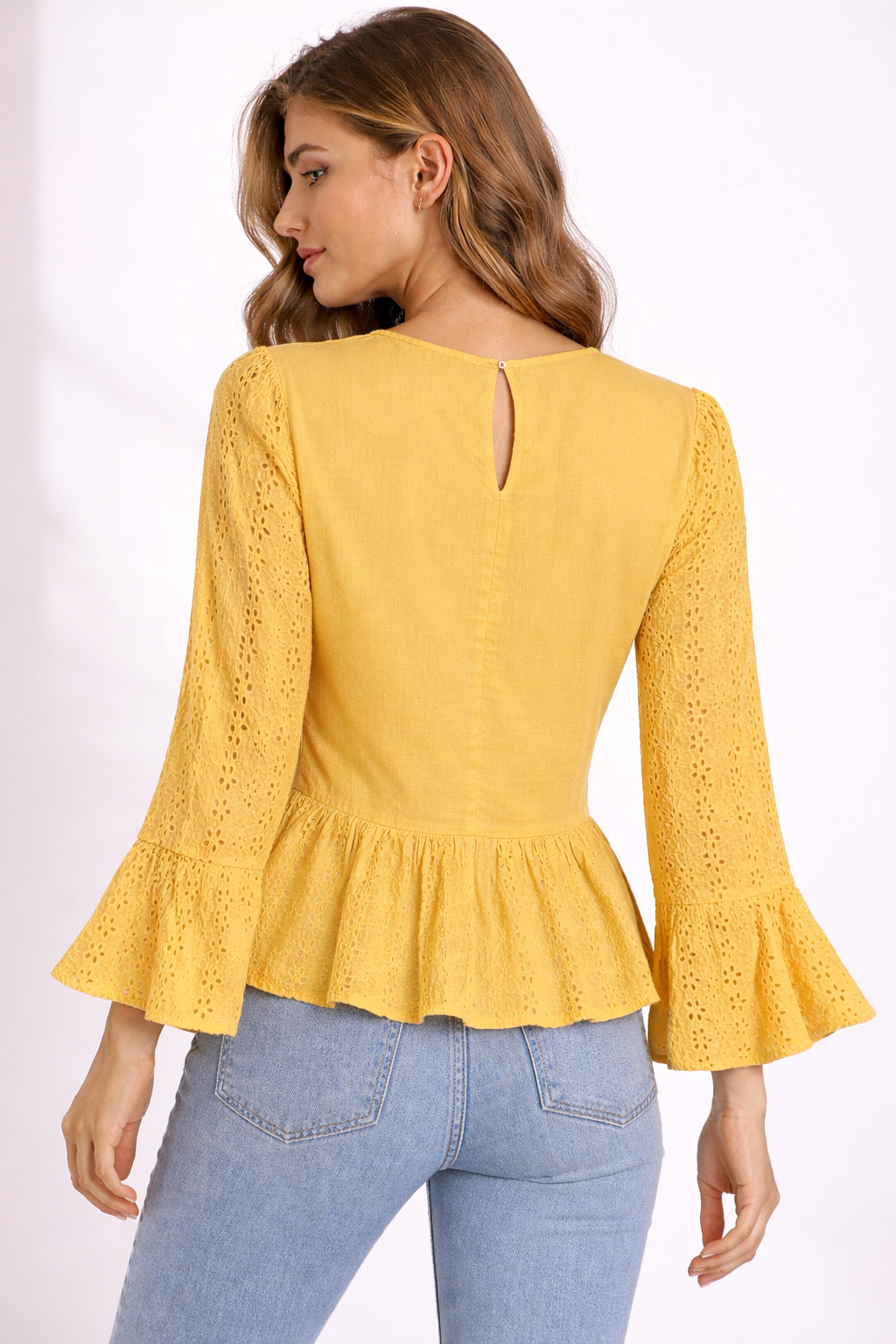 Canary yellow blouse size Large Brand available by Angela Fashion  image 1