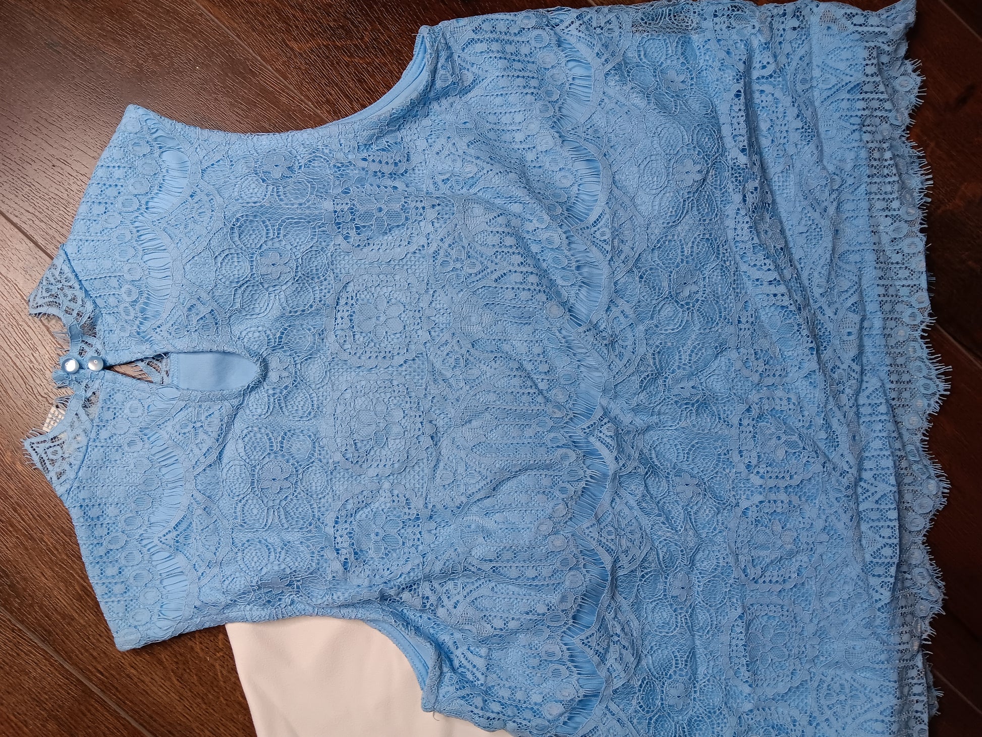 Powder blue blouse size Large image 6