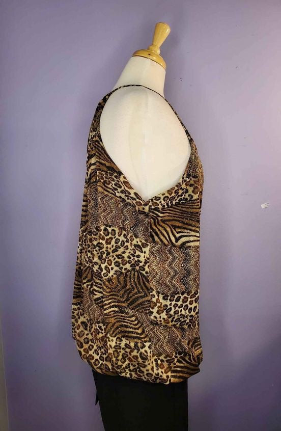 Dots Leopard print blouse 2x image 3