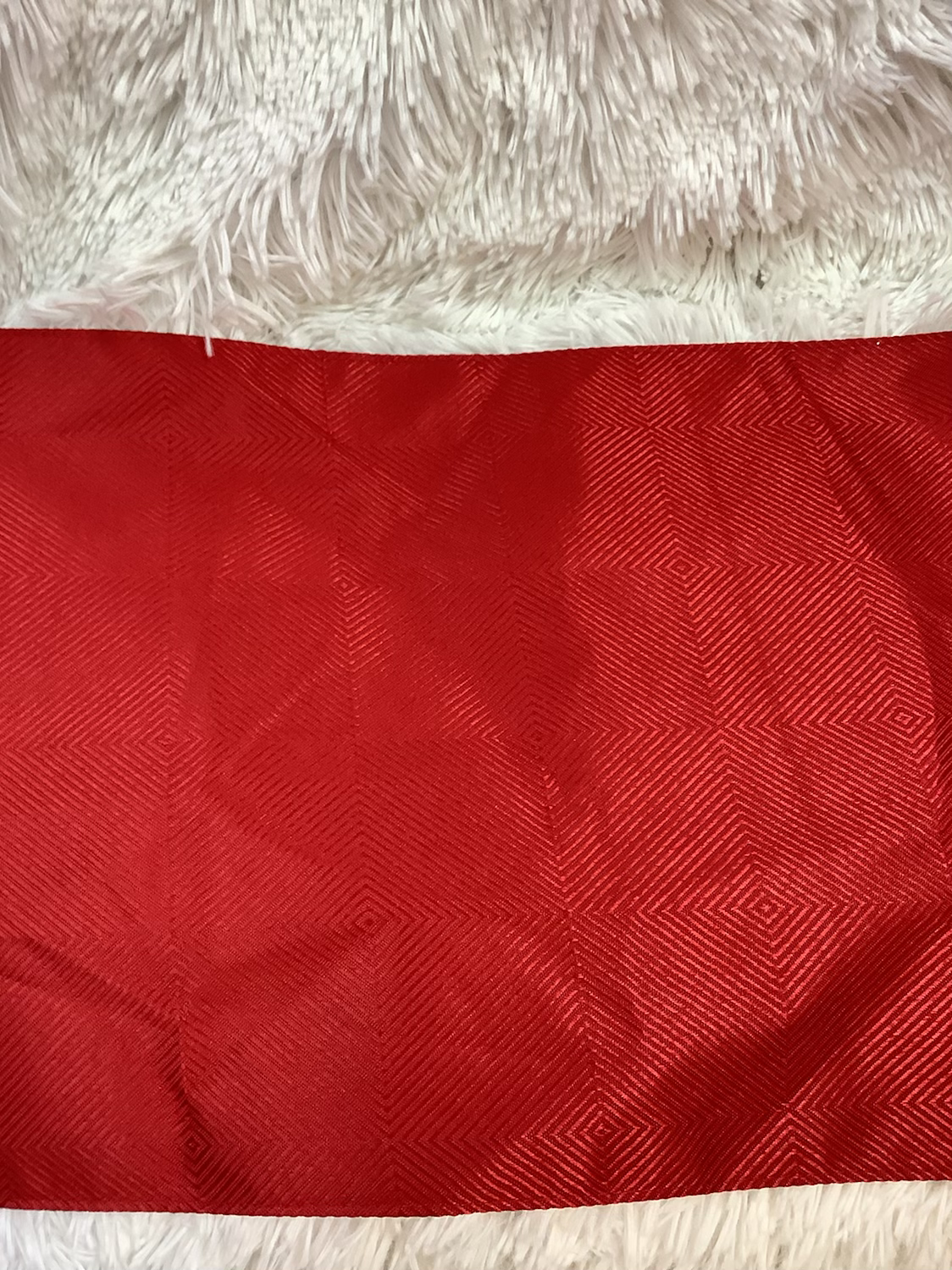 Red placemats set of 5 image 1