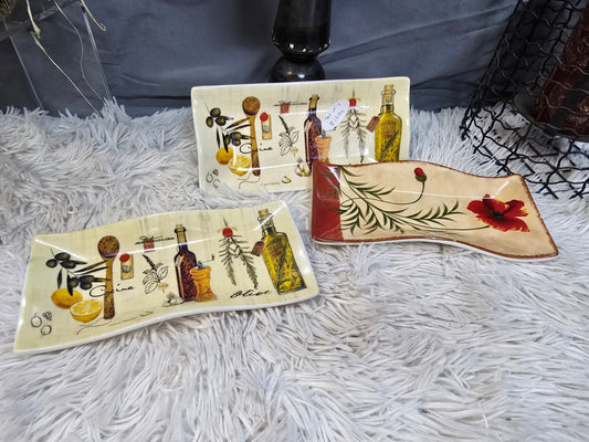 Marco  Fabiano Cypress Home Ceramic Serving Plate Olive Oil Plate SW11 image 1