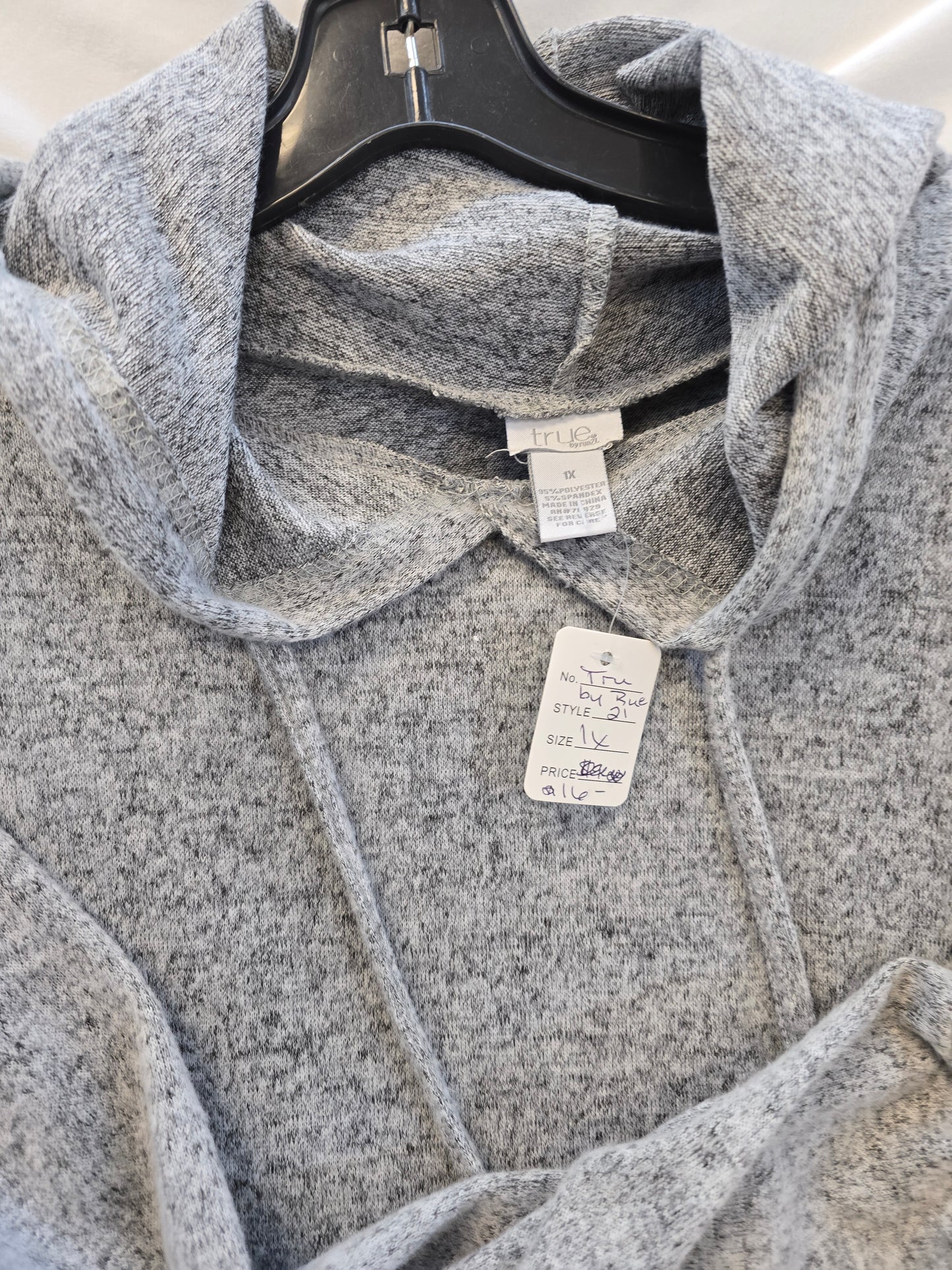 Crop top hoodie sweater 1X image 6
