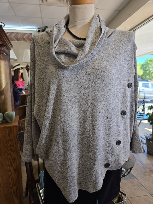 Long sleeve sweater blouse 1X image 0