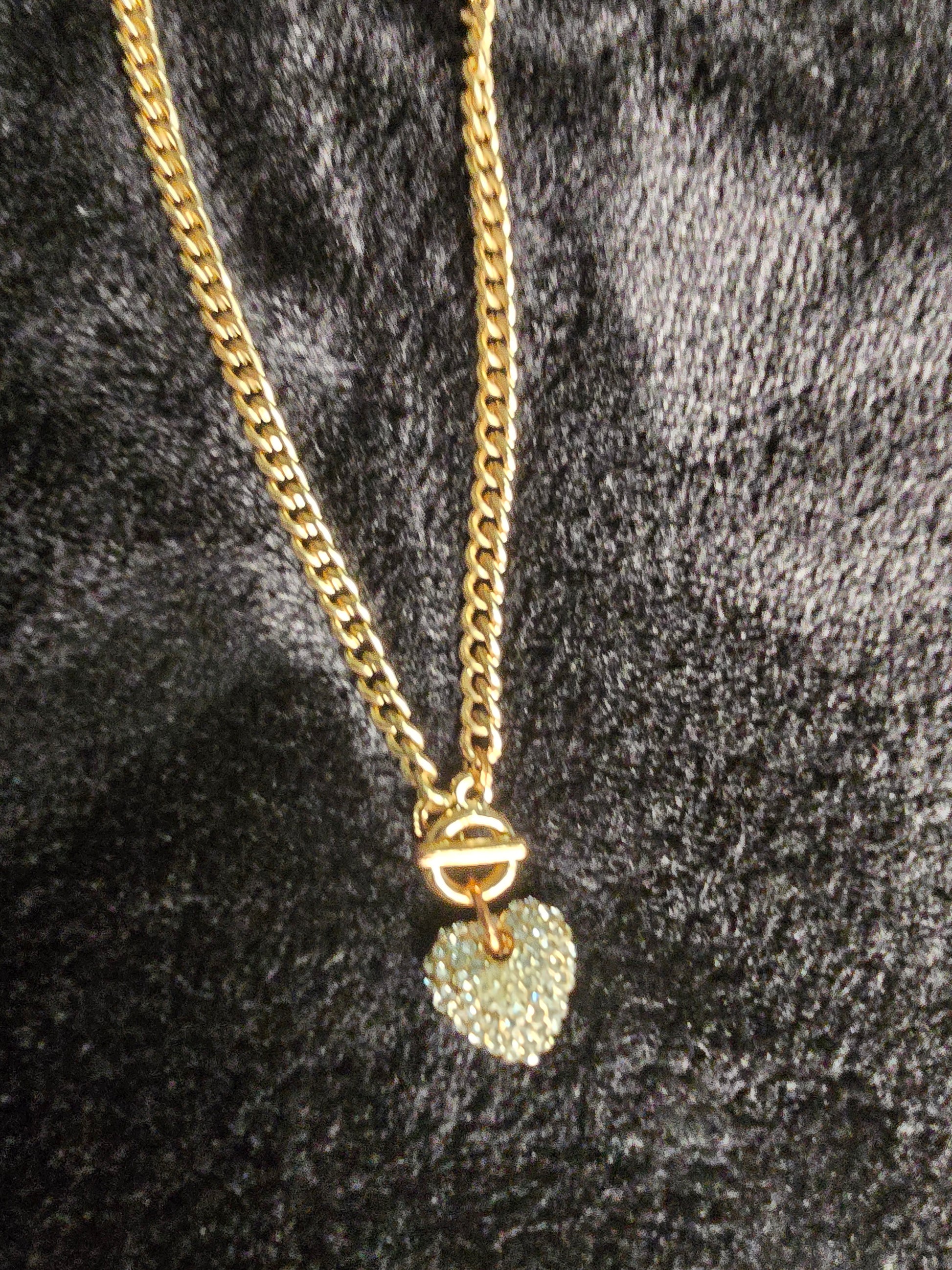 Crystal Heart Toggle Chain Necklace (Gold & Silver Options) image 3