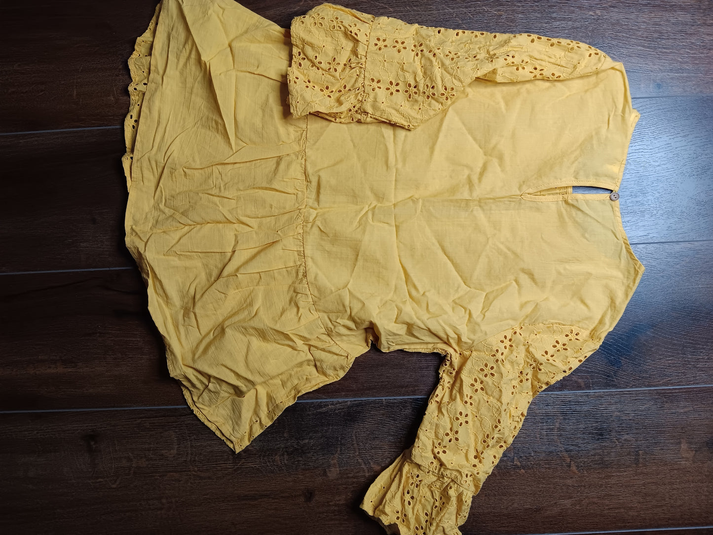 Canary yellow blouse size Large Brand available by Angela Fashion  image 6