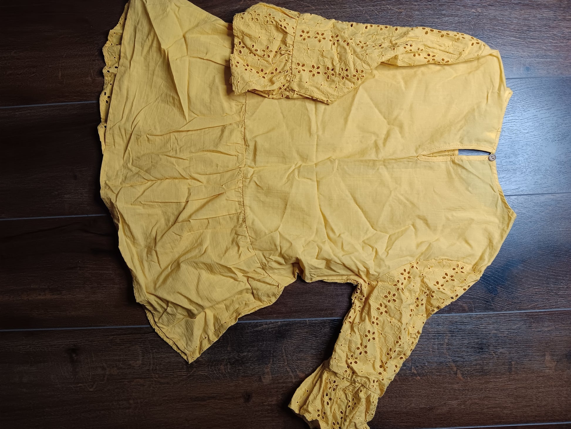 Canary yellow blouse size Large Brand available by Angela Fashion  image 6