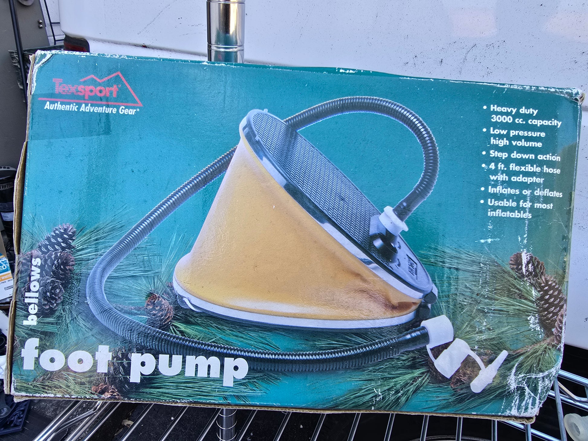 Foot pump vintage image 1