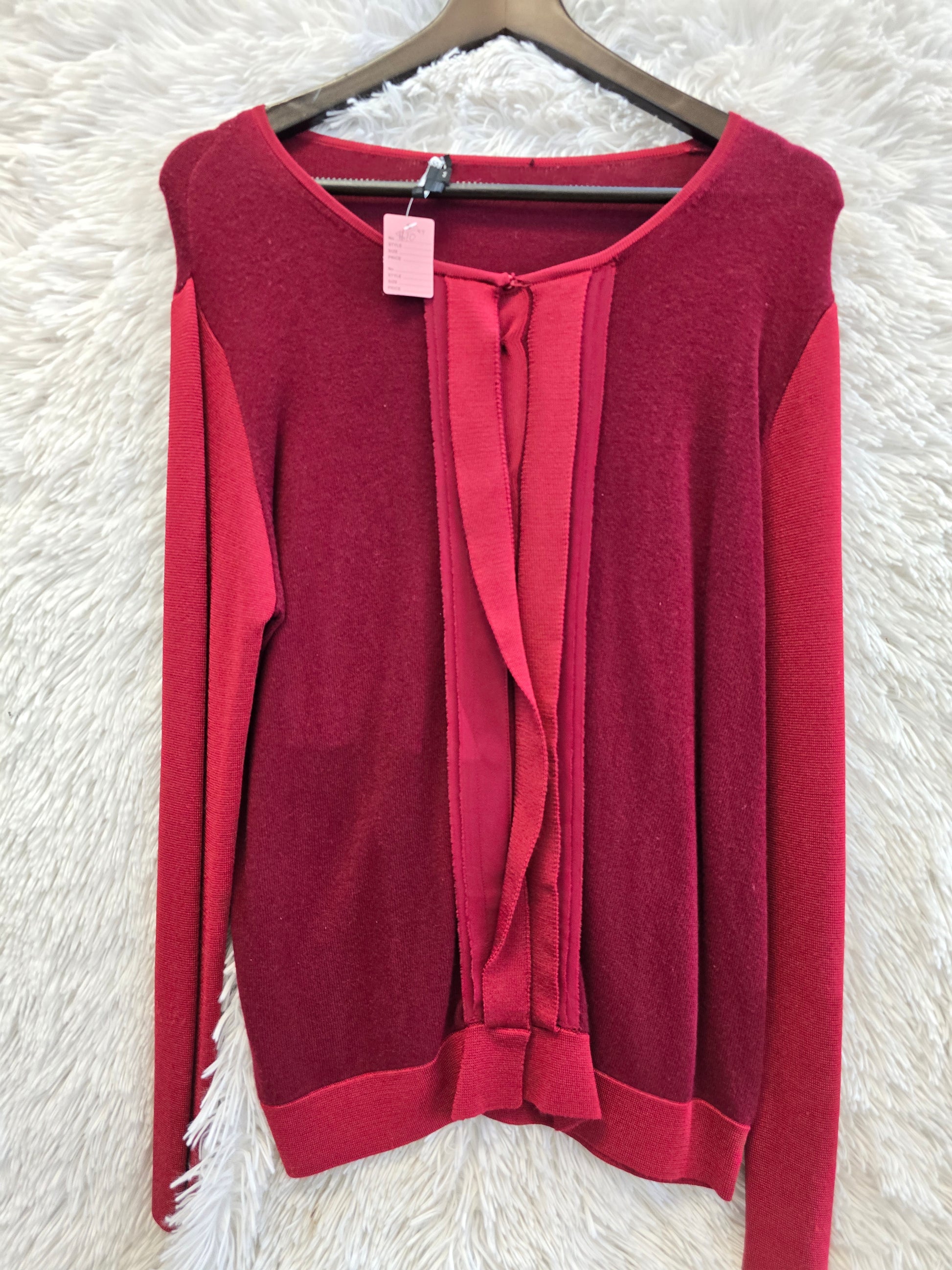 Long sleeve red blouse M image 0