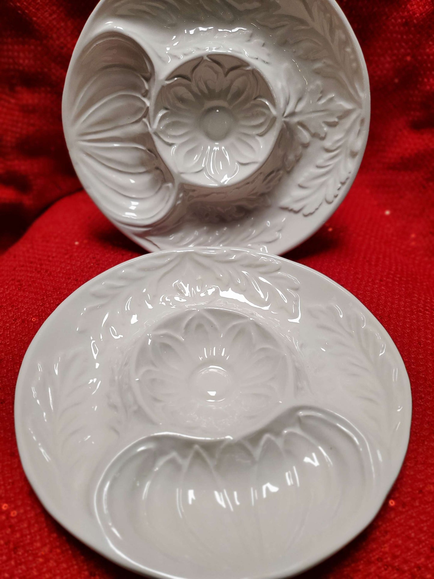 Vintage Whittier California Pottery Divided Artichoke Appetizer 1975 Plate. image 6