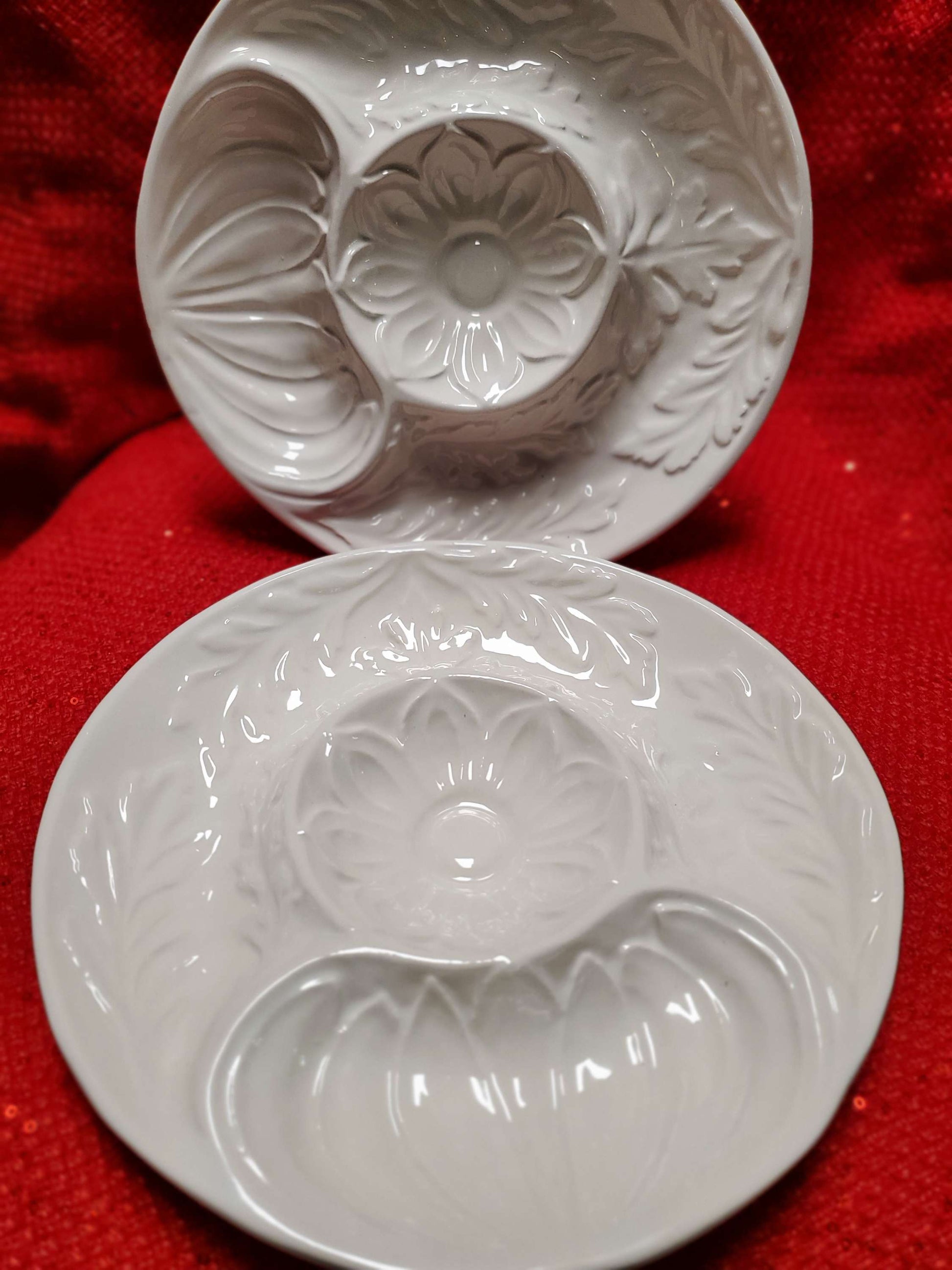 Vintage Whittier California Pottery Divided Artichoke Appetizer 1975 Plate. image 6