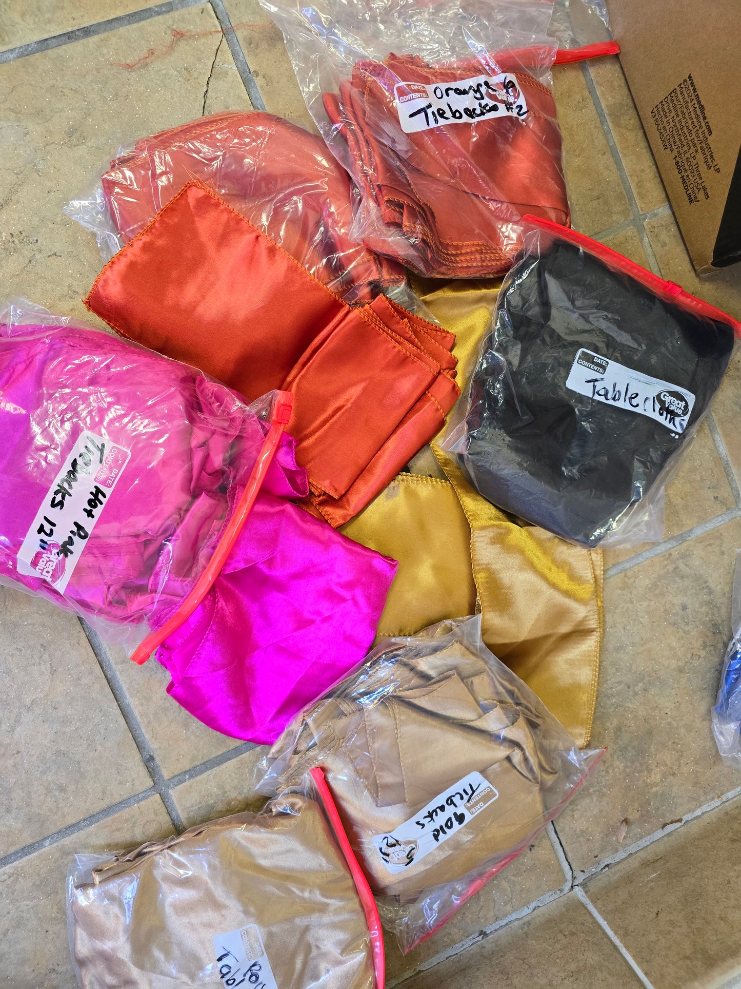 Satin Chair Bow Sash and table clothes (over 100) image 3
