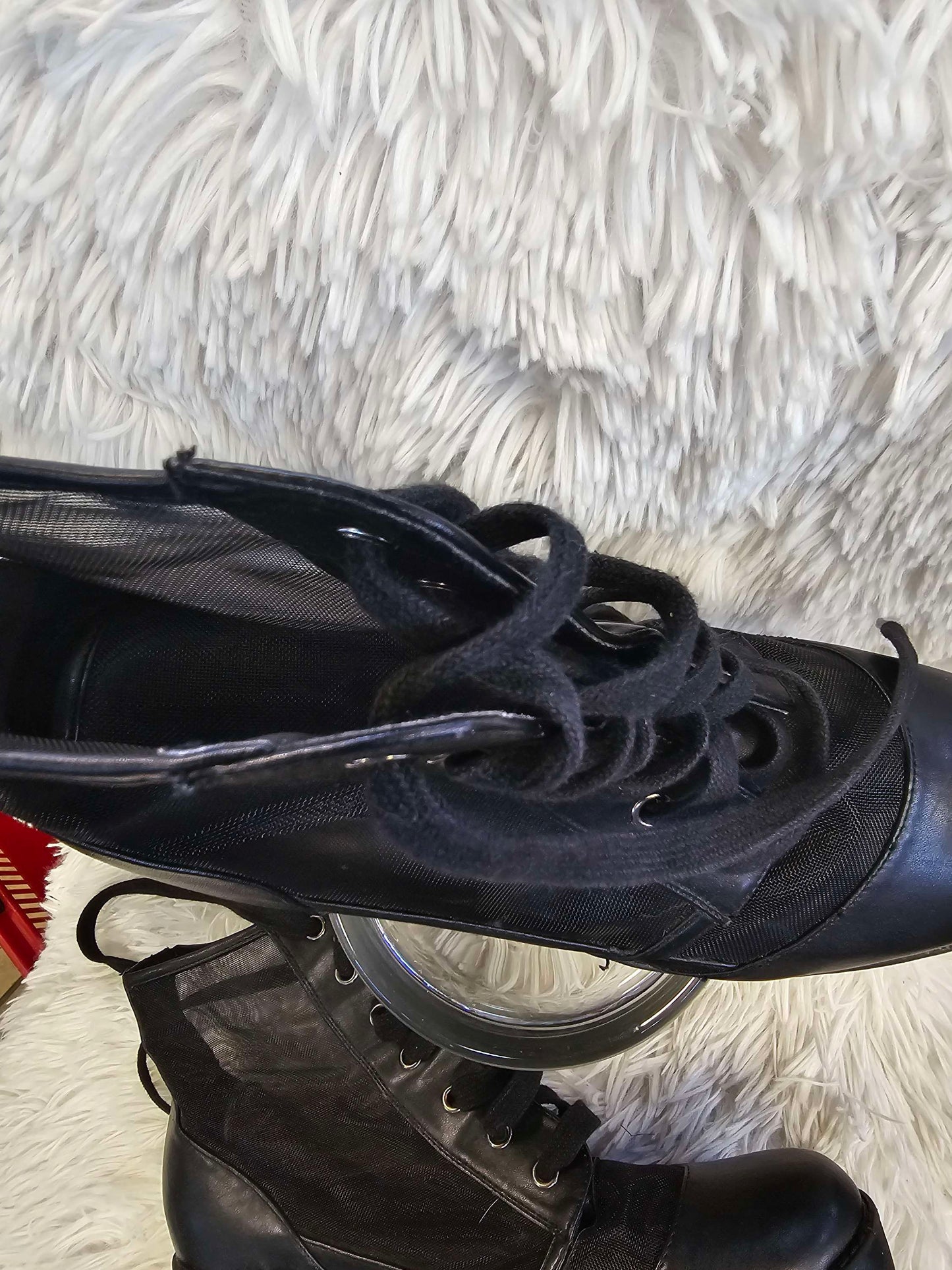 women Combat boots size 10 image 1