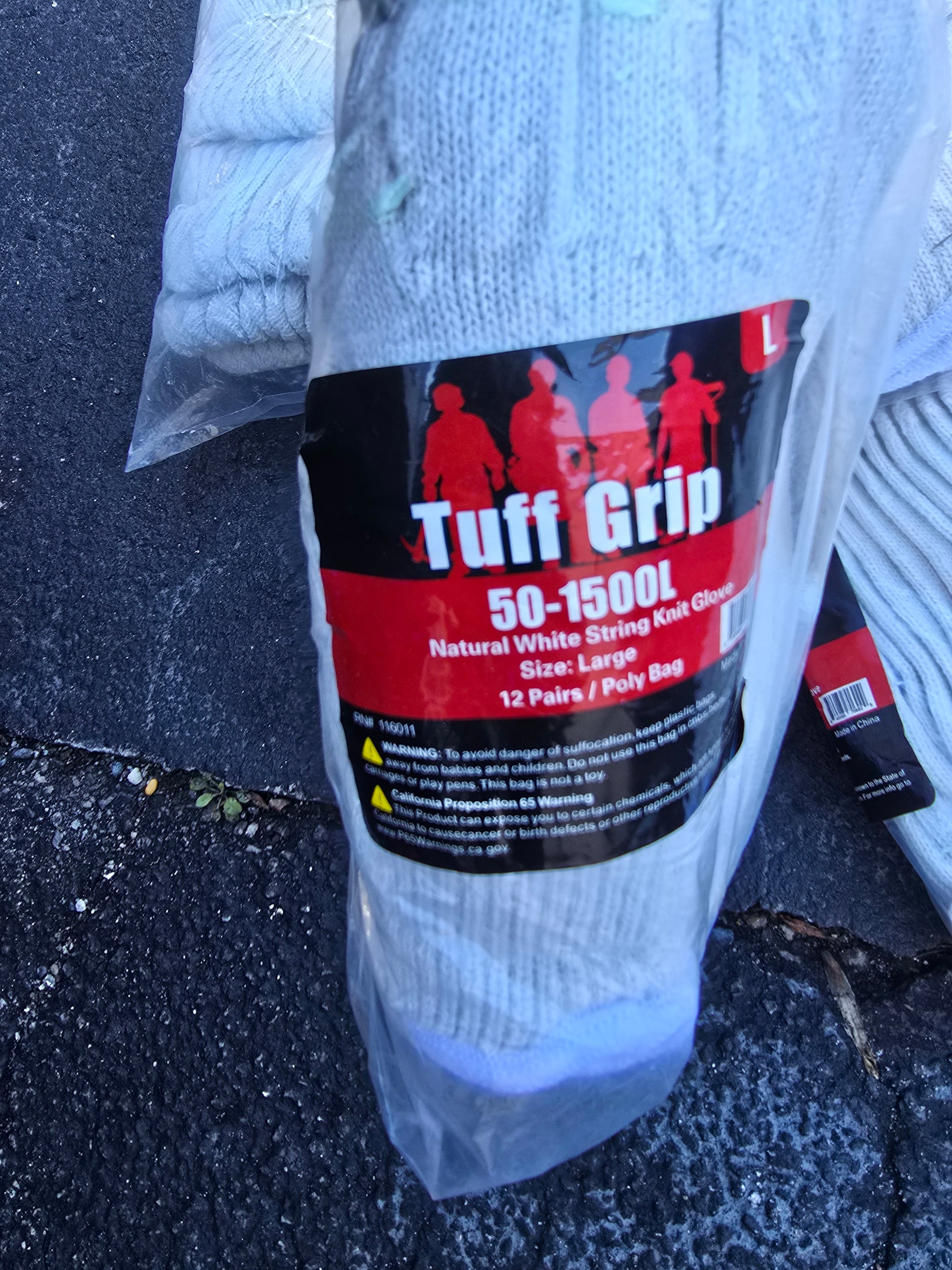 Tuff grip nylon gloves 6 packs image 2