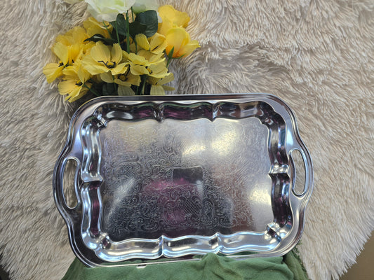 silver color Tray 18x12 image 0