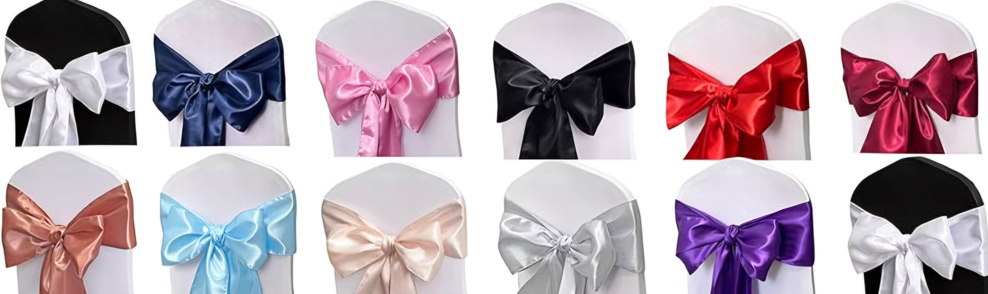 Satin Chair Bow Sash and table clothes (over 100) image 5