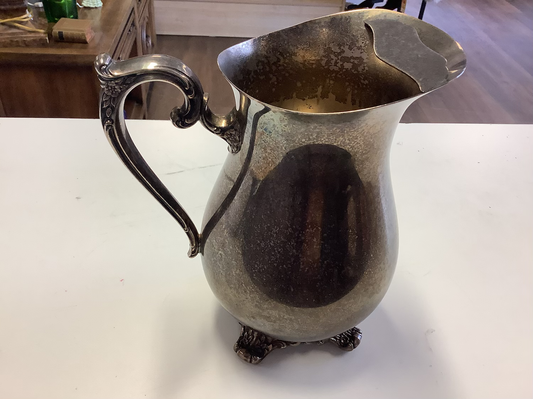Vintage W.m. Rogers & Son Silverplate Victorian Rose Water Pitcher image 0