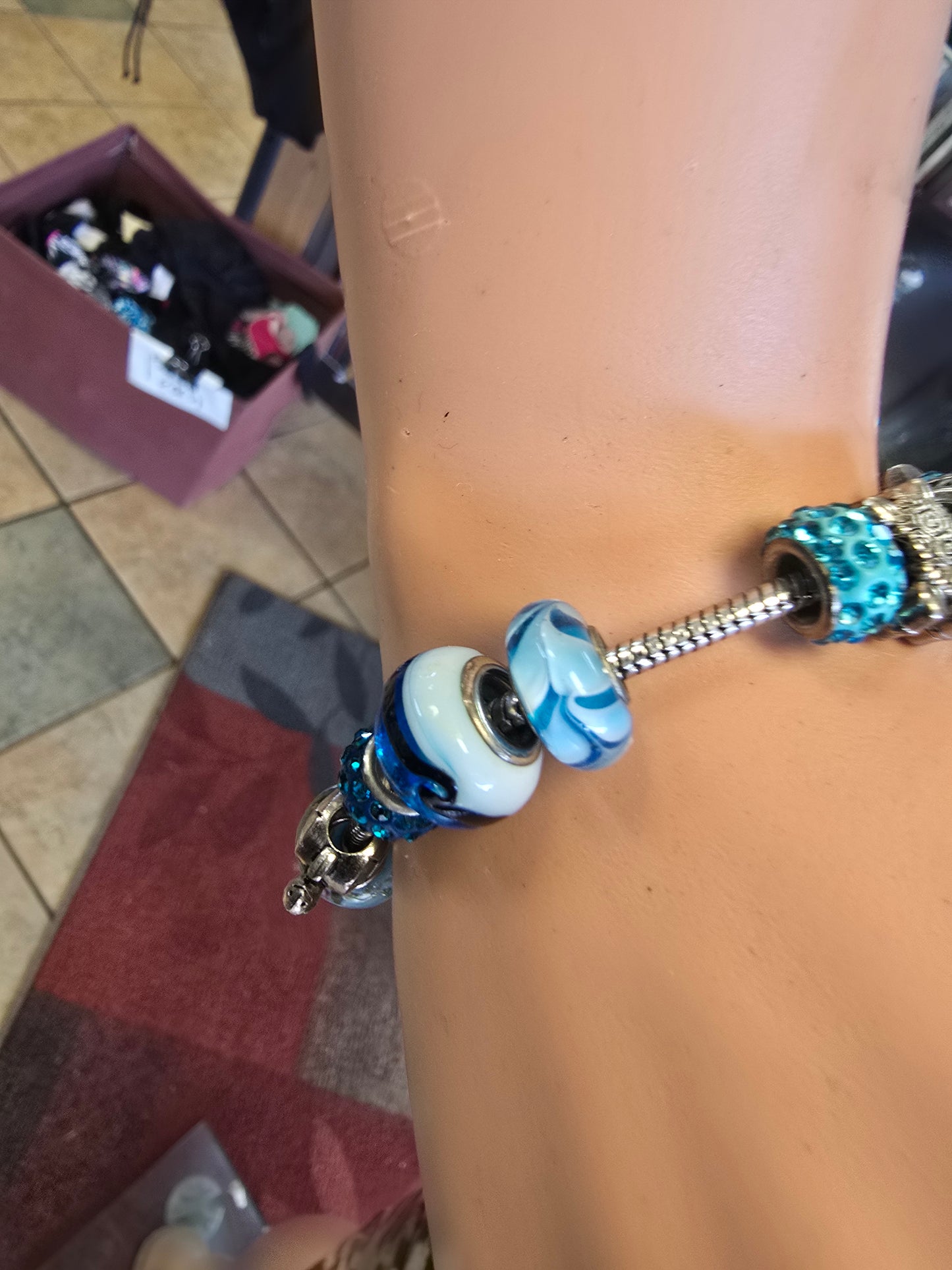 Blue charm bracelet  image 6