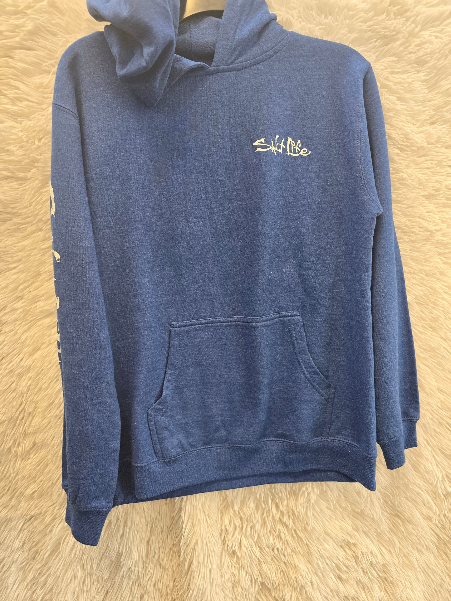 Blue hoodie sweater size Large image 0