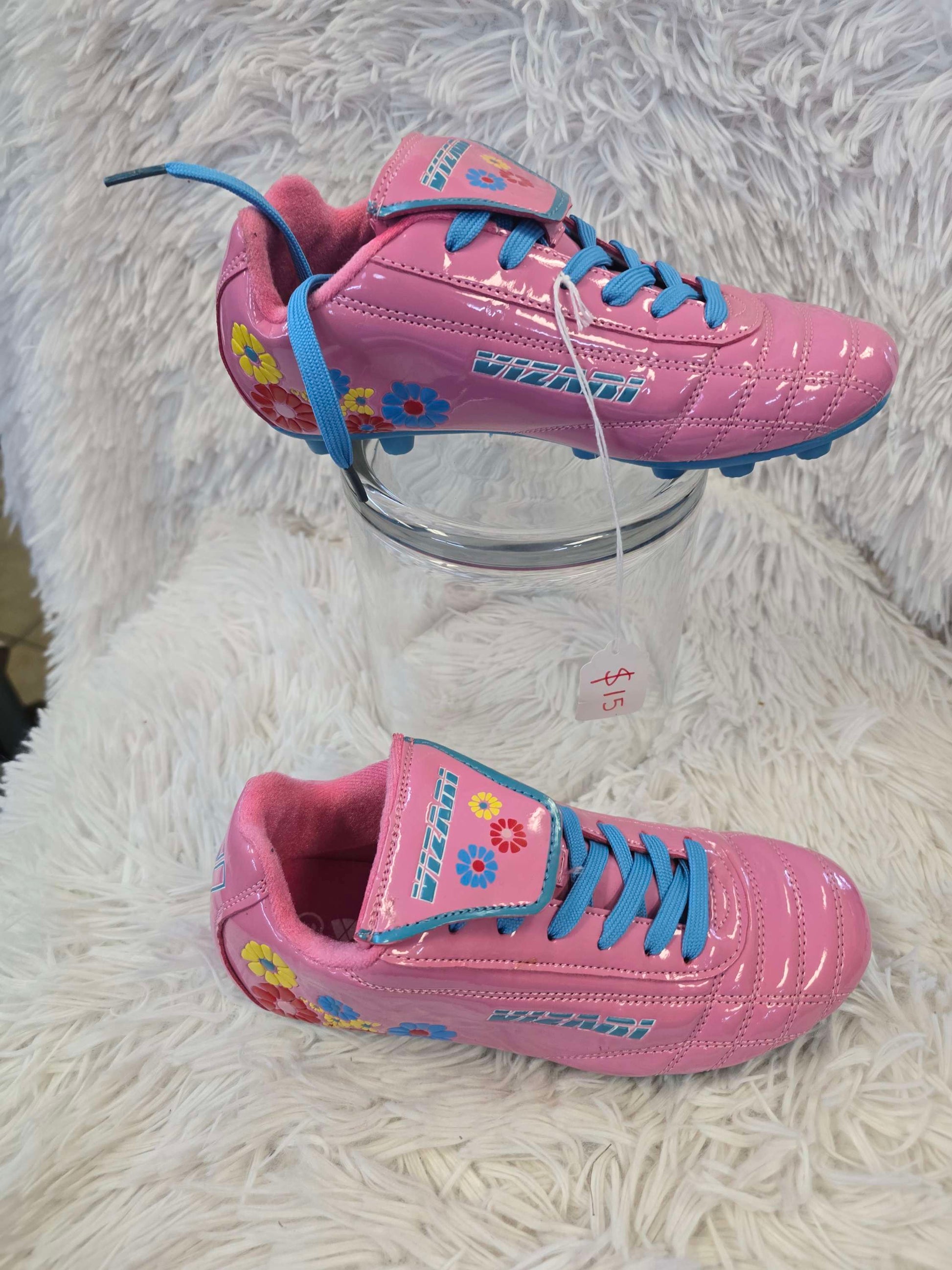 Pink football boots 3Y image 0
