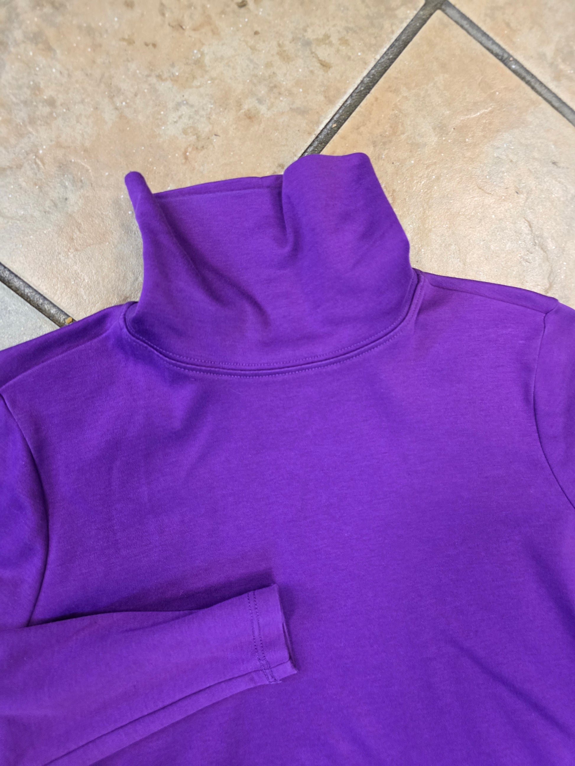 LL Bean long sleeve turtle neck blouse XS image 7