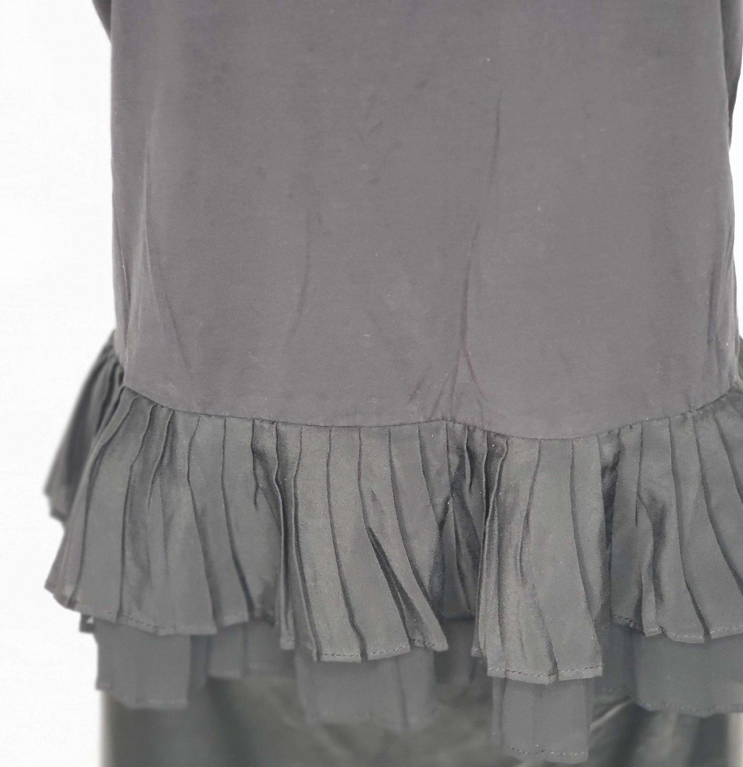 J crew pleated hem black blouse size 8 image 7