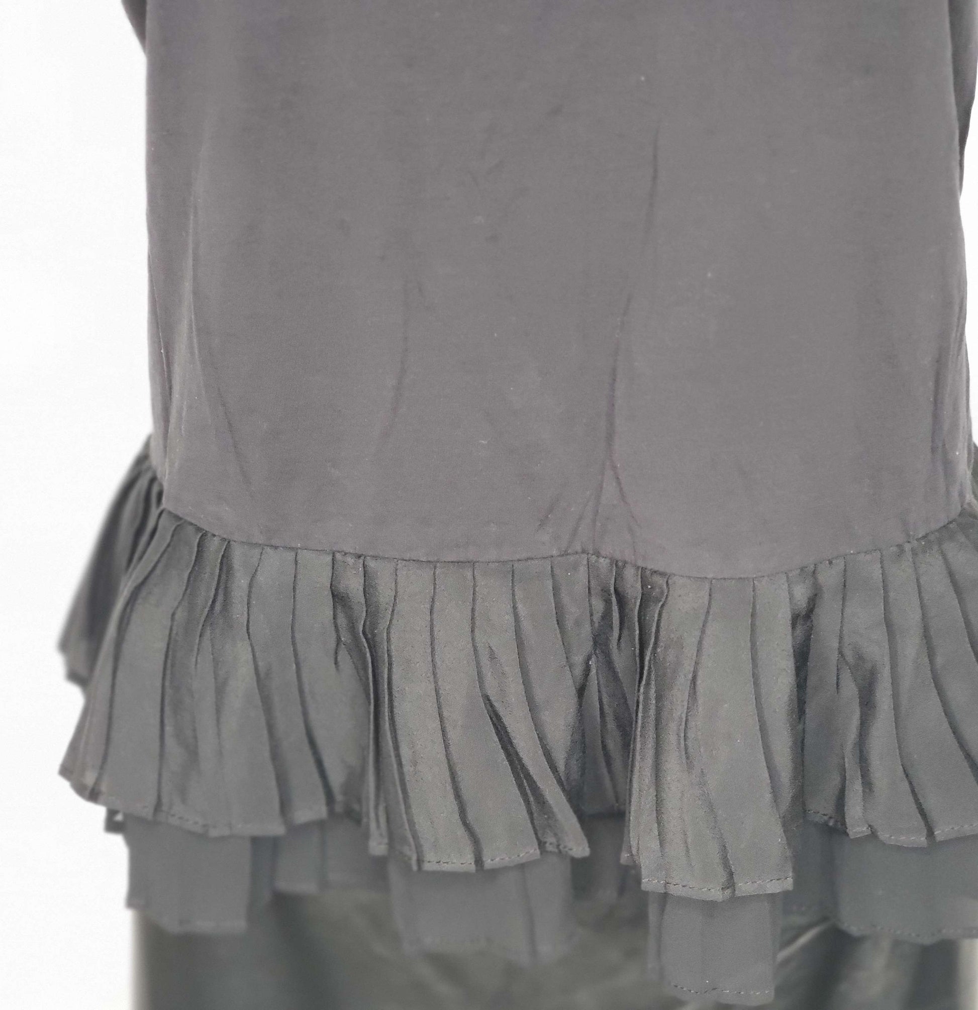 J crew pleated hem black blouse size 8 image 7